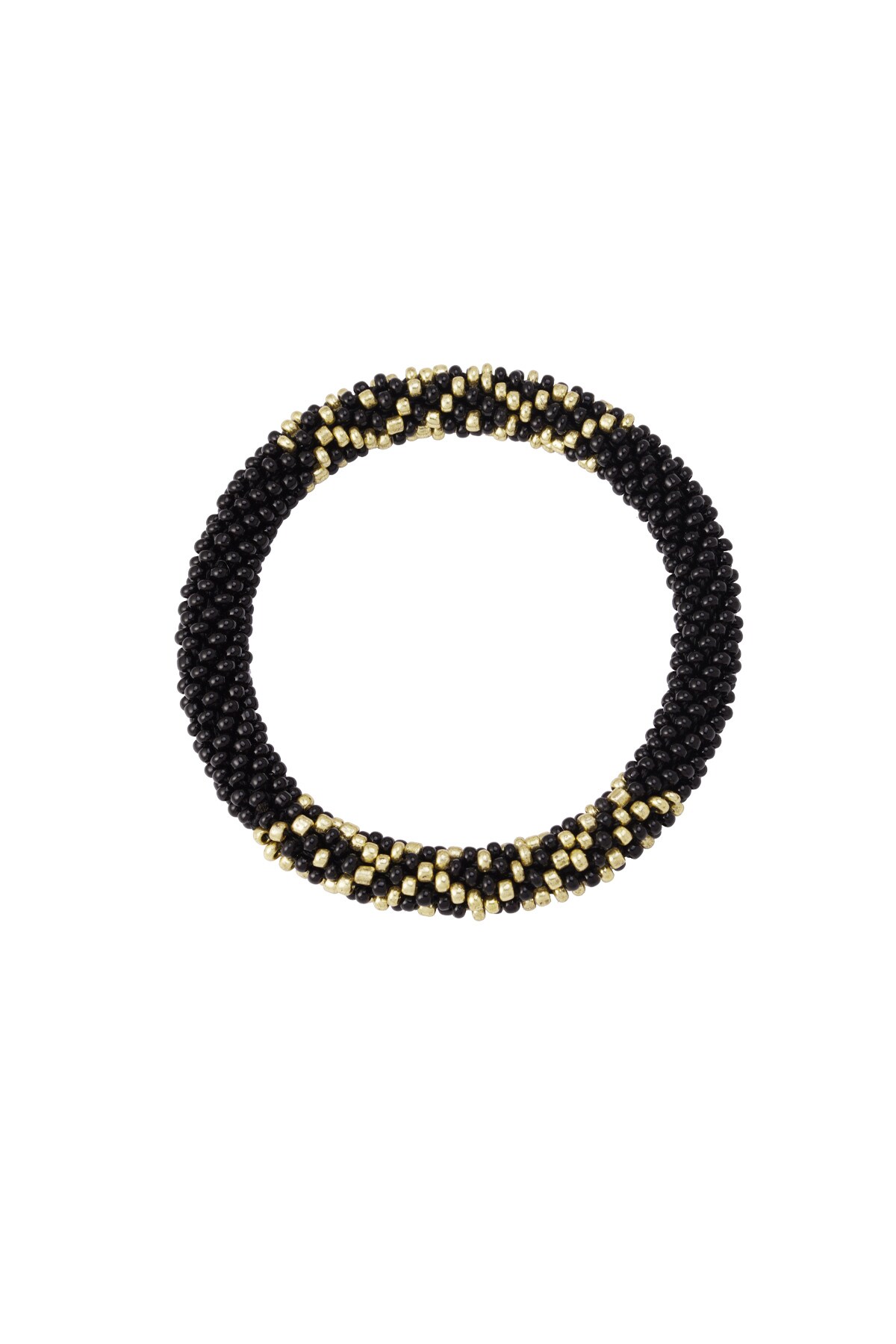 Bead bracelet figure - black 