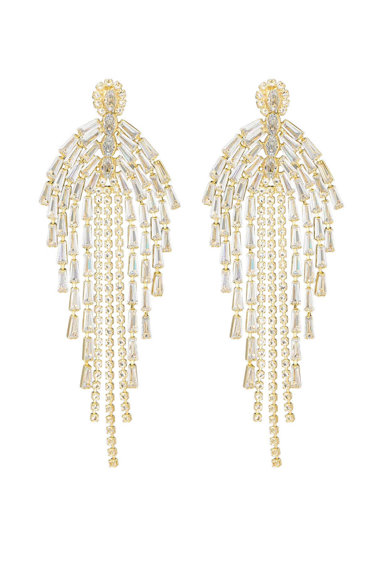 Whispers of glamour earrings - Gold color Picture3