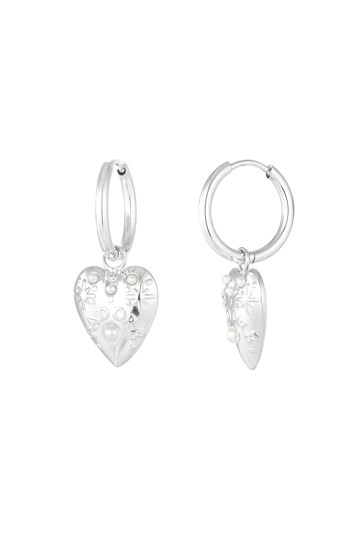 Earrings j'adore pearls - Silver color h5 