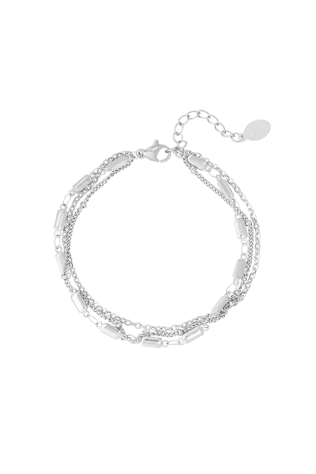 Triple classic bracelet - Silver color h5 