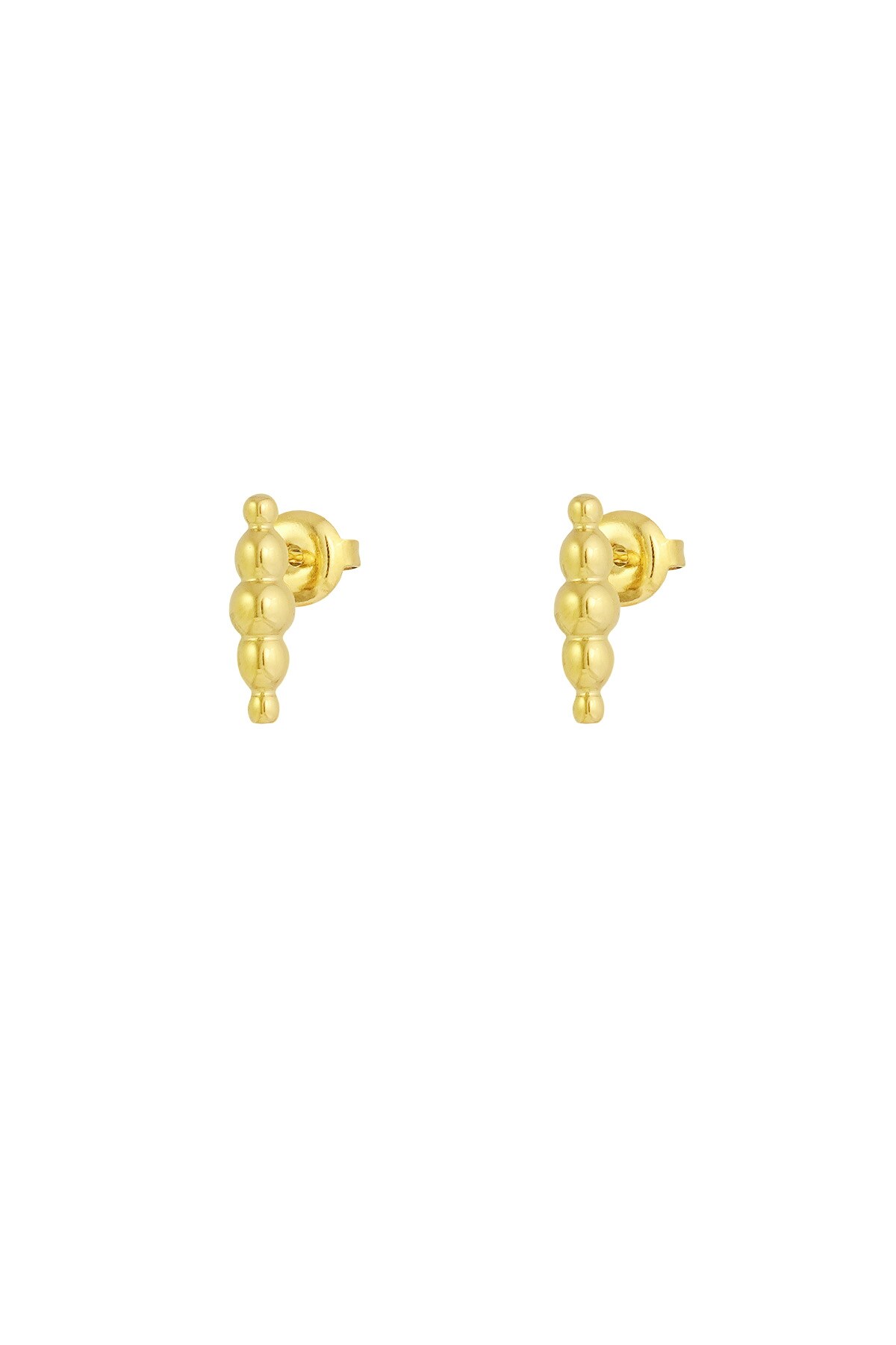 Stud earrings party dots - Gold color h5 