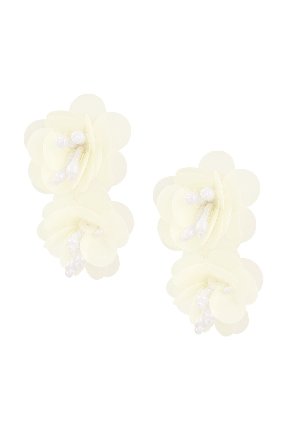 Rose spirit earrings - off-white 