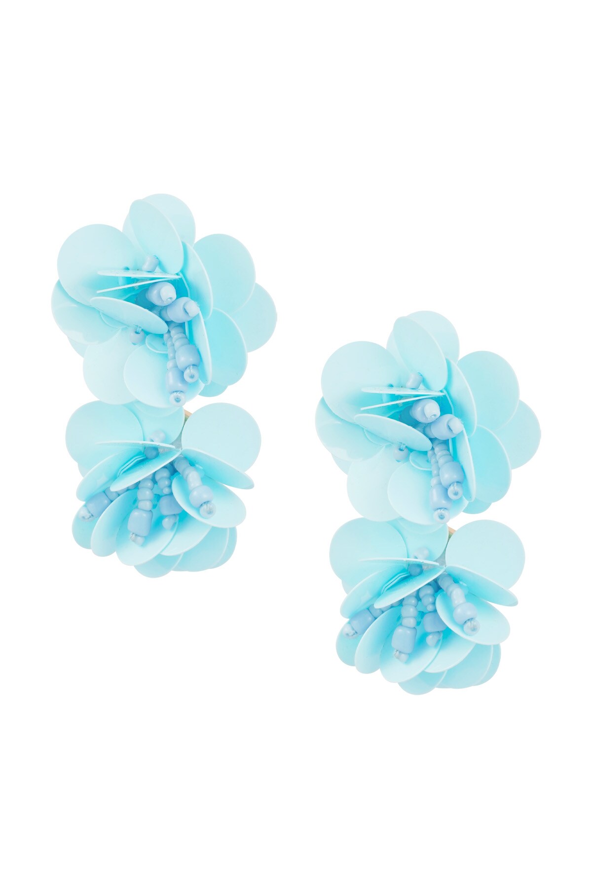 Rose spirit earrings - light blue 