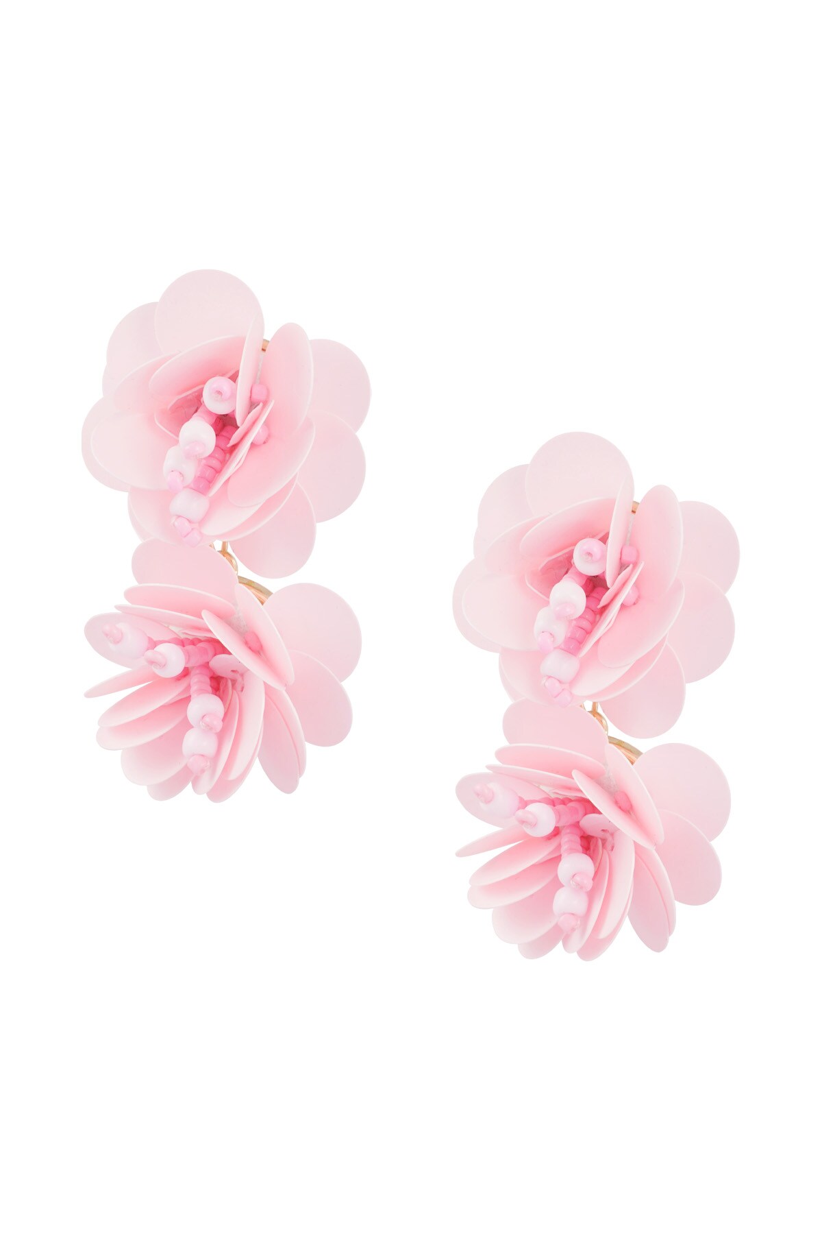 Earrings rose spirit - pale pink 