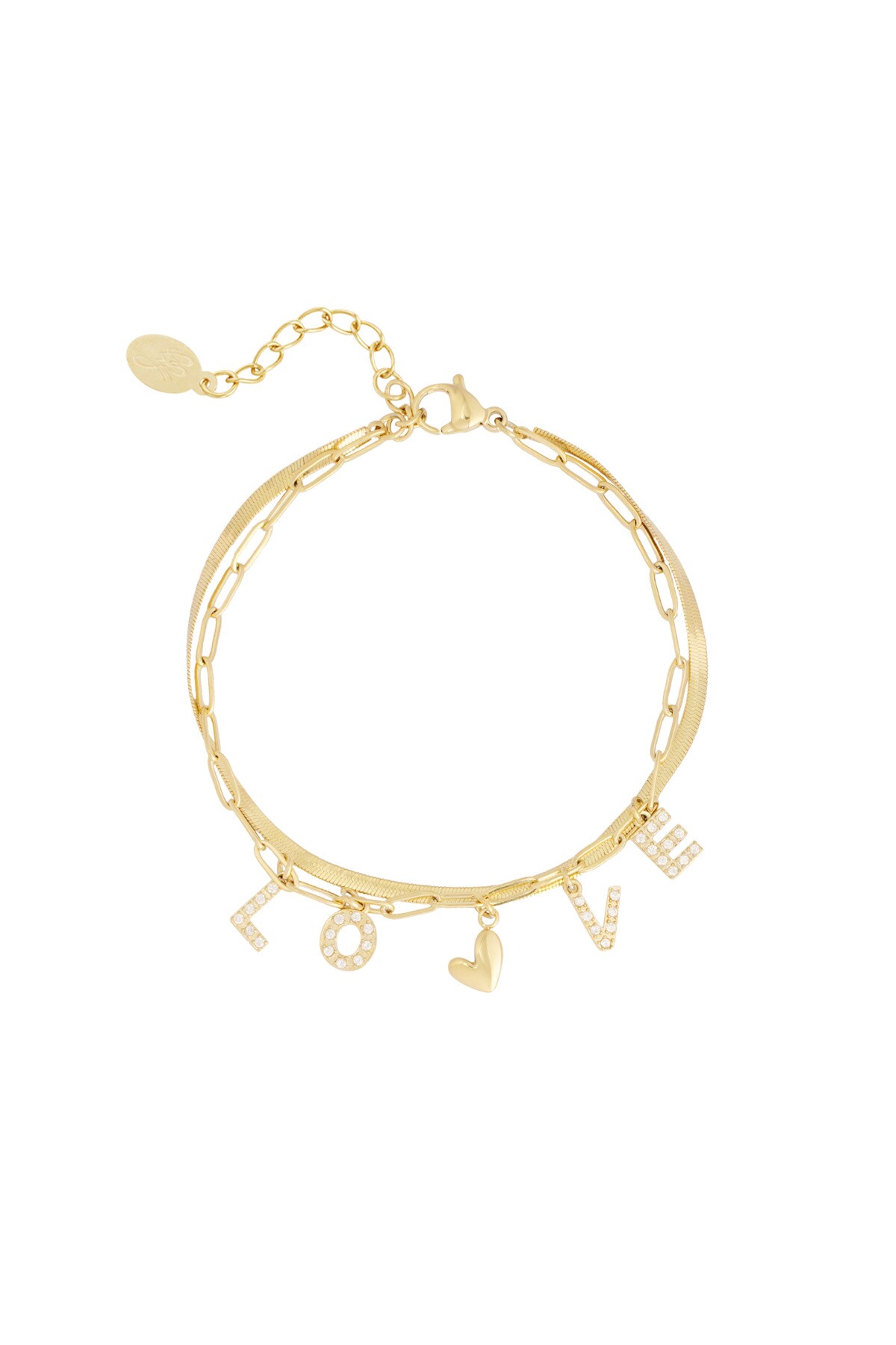 Love bracelet - Gold color h5 