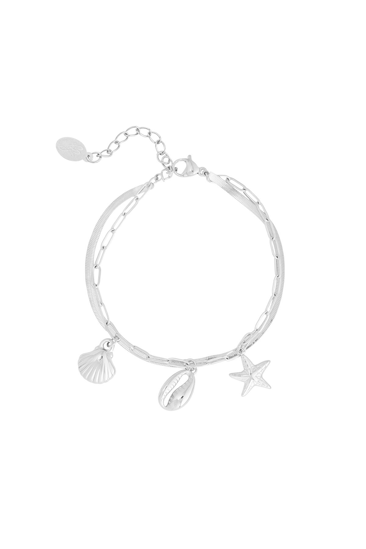 Bracelet with sea charms - Silver color h5 