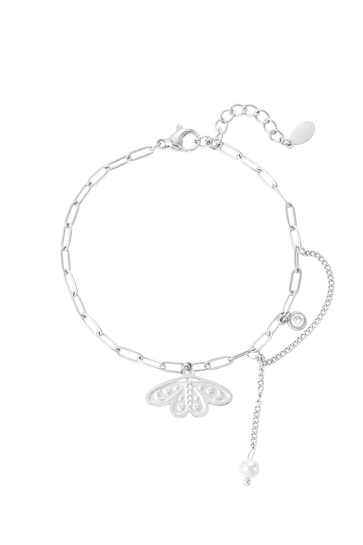 Bracelet winged angel - Silver color h5 