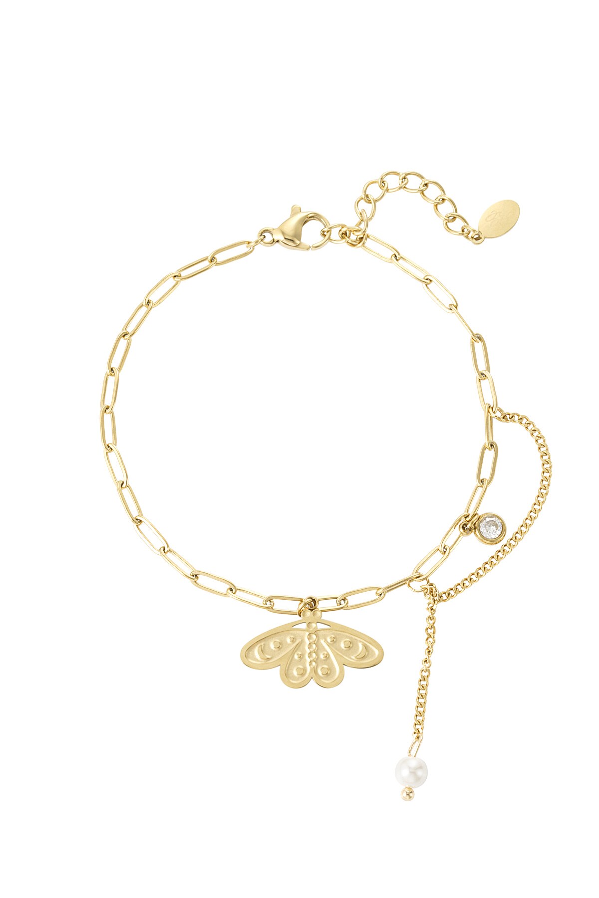 Bracelet winged angel - Gold color h5 