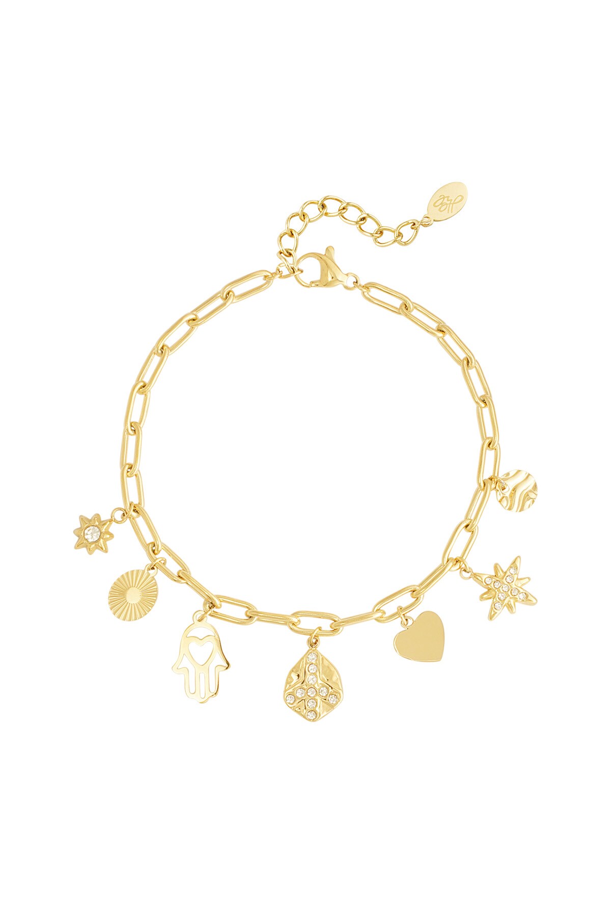 Holy life charm bracelet - Gold color h5 