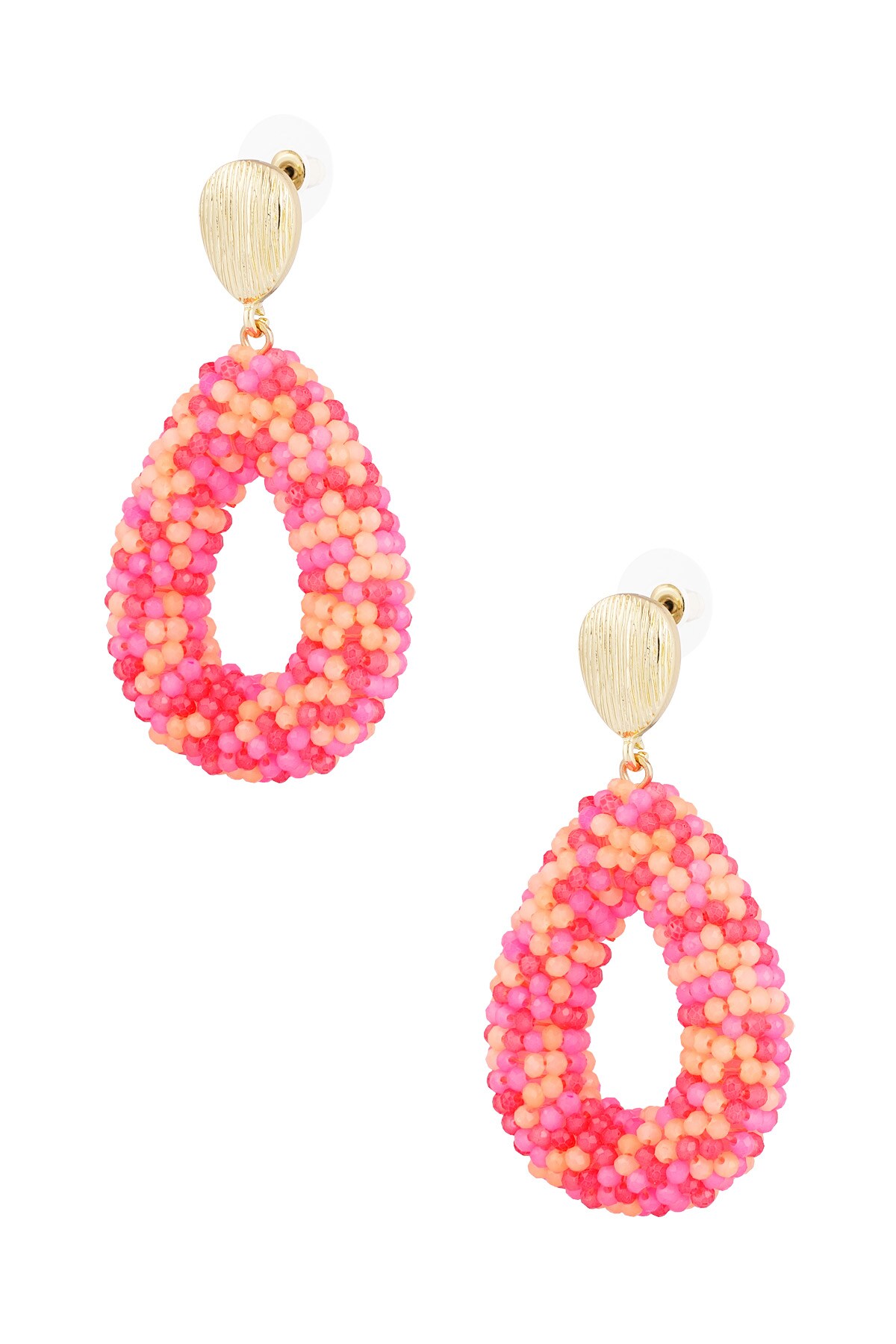 Disco dip earring - fuchsia 