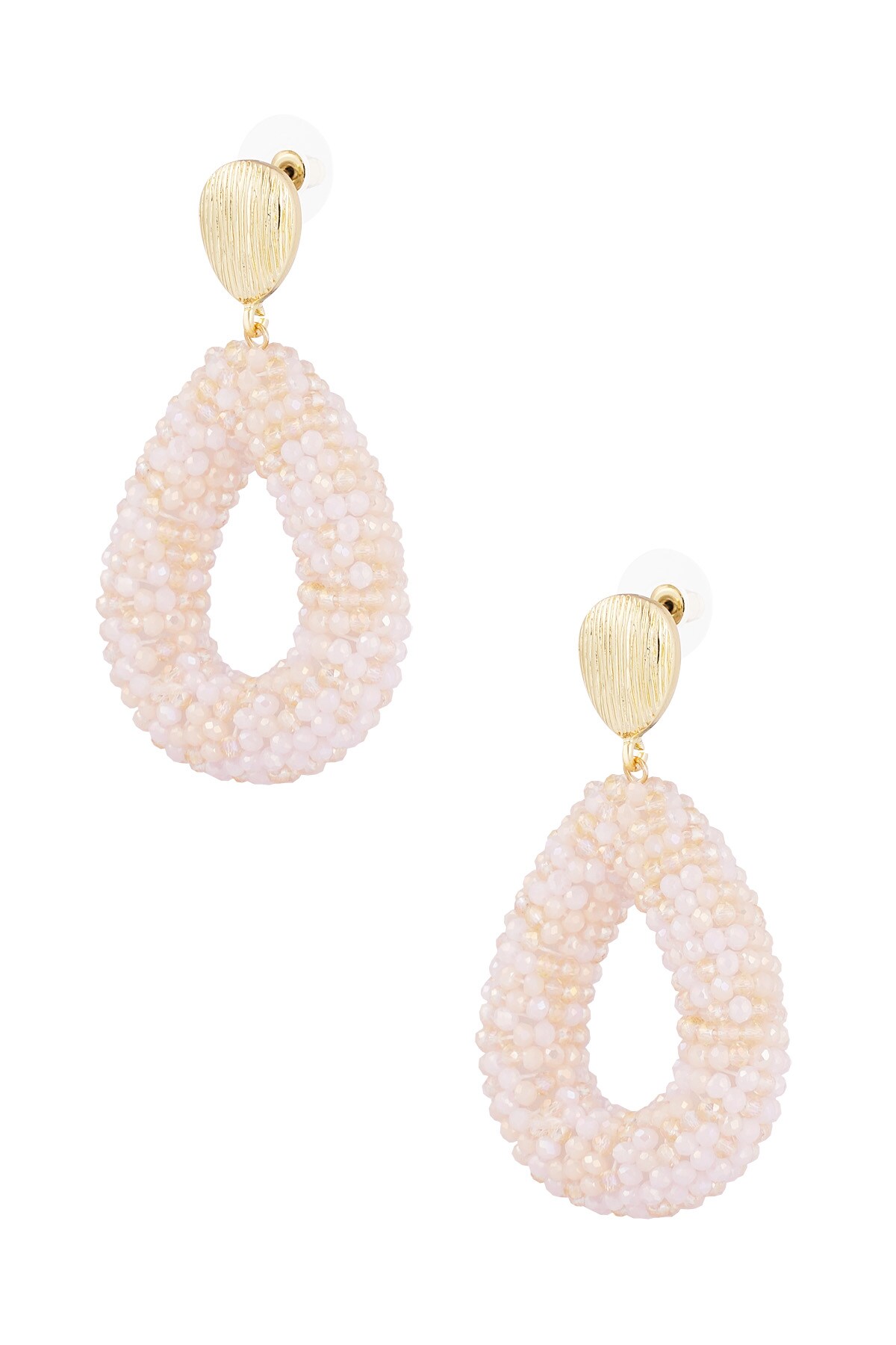 Discodip earring - beige gold h5 