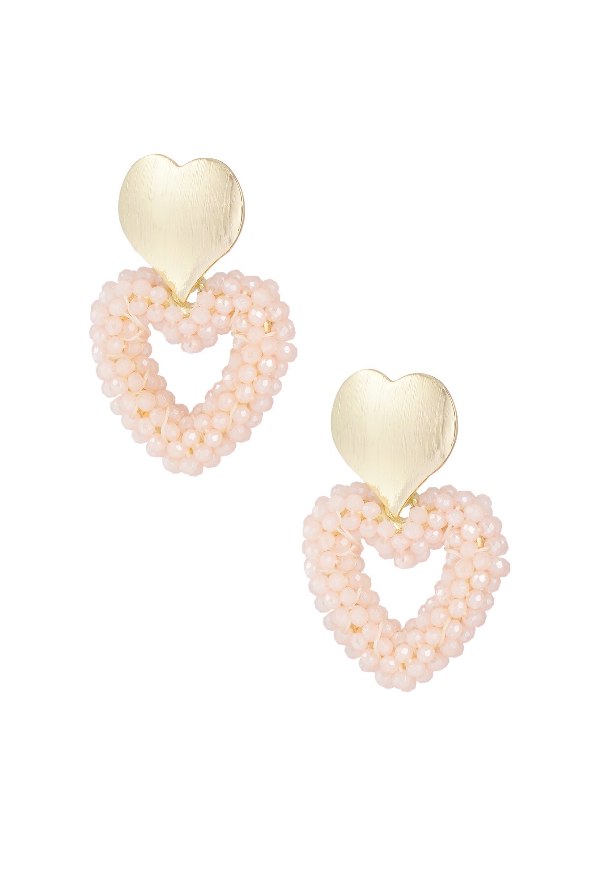 Earrings sweethearts - pale pink 