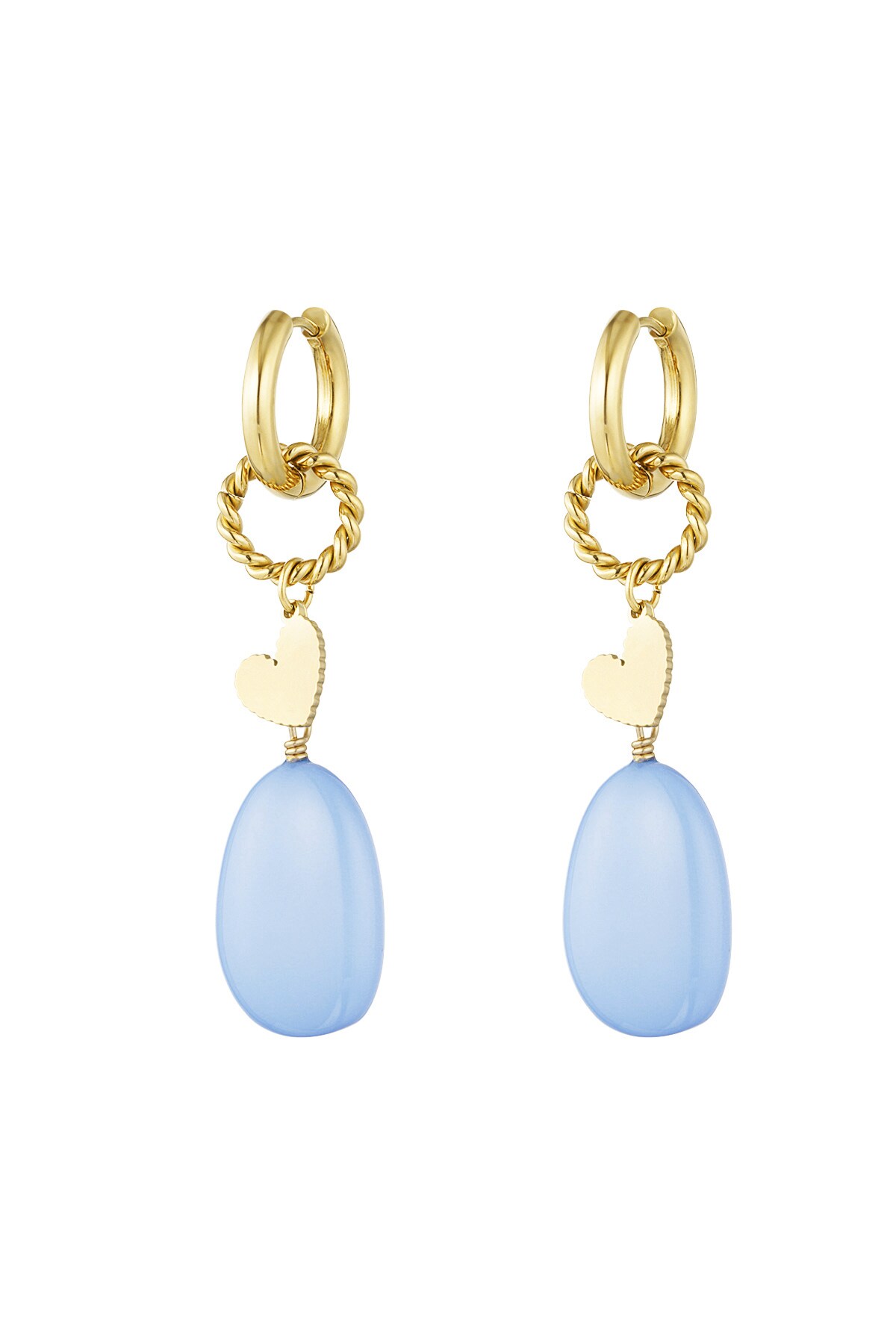 Earrings sea vibe - light blue 