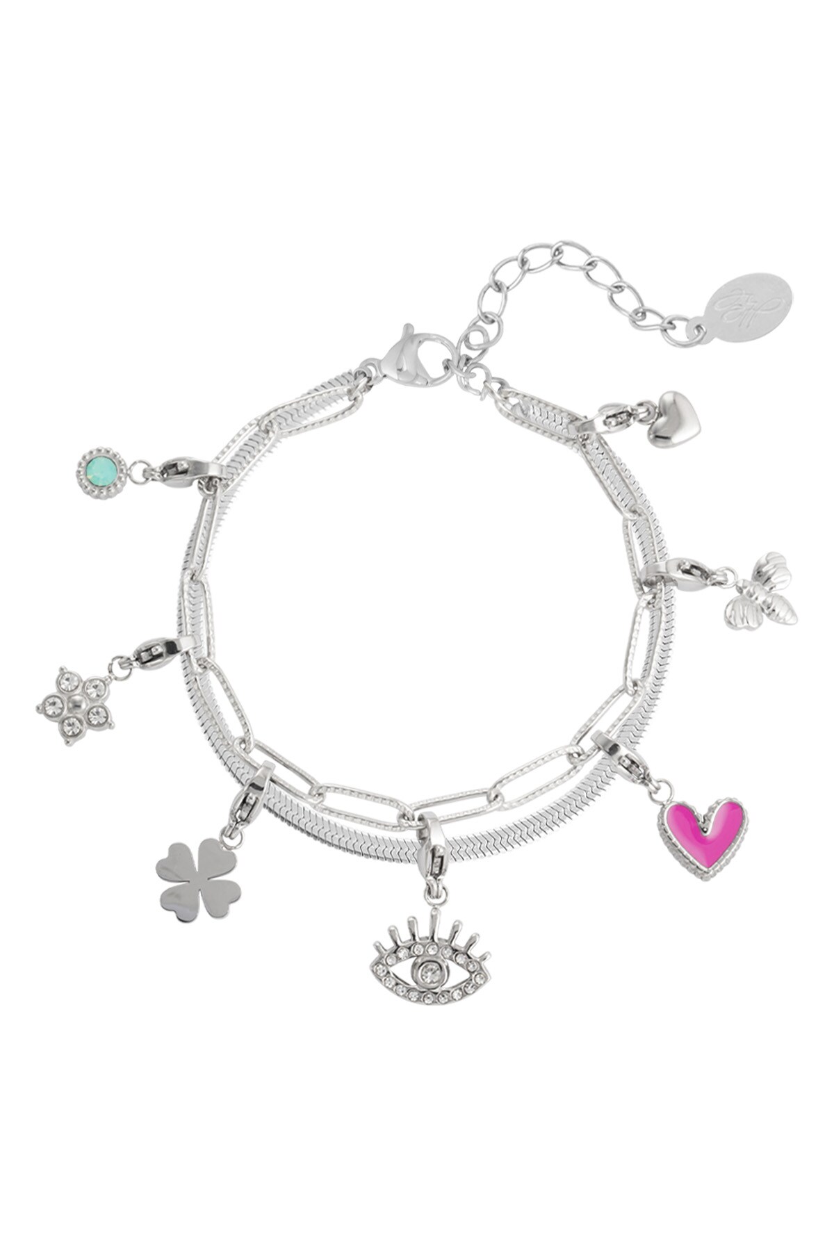 Charm bracelets eyes on you - Silver color 