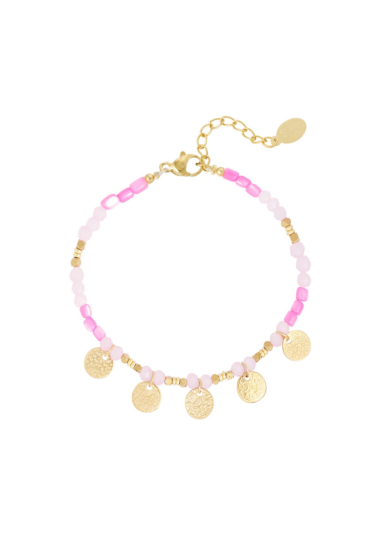 Bracelet free your mind - pink gold 