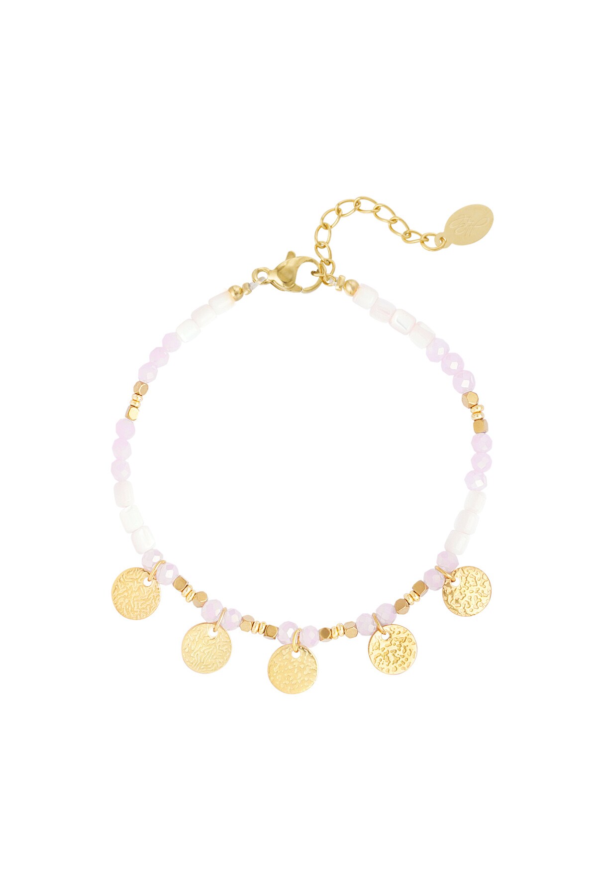 Bracelet free your mind - pale pink h5 