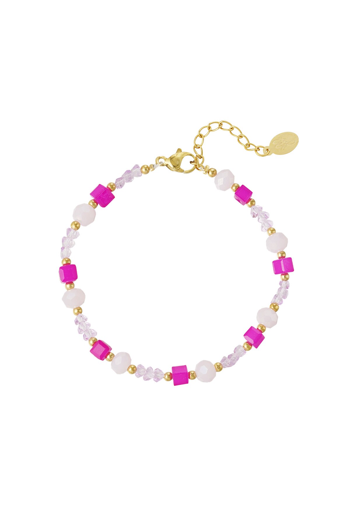 Bracelet twisted love - lilac 