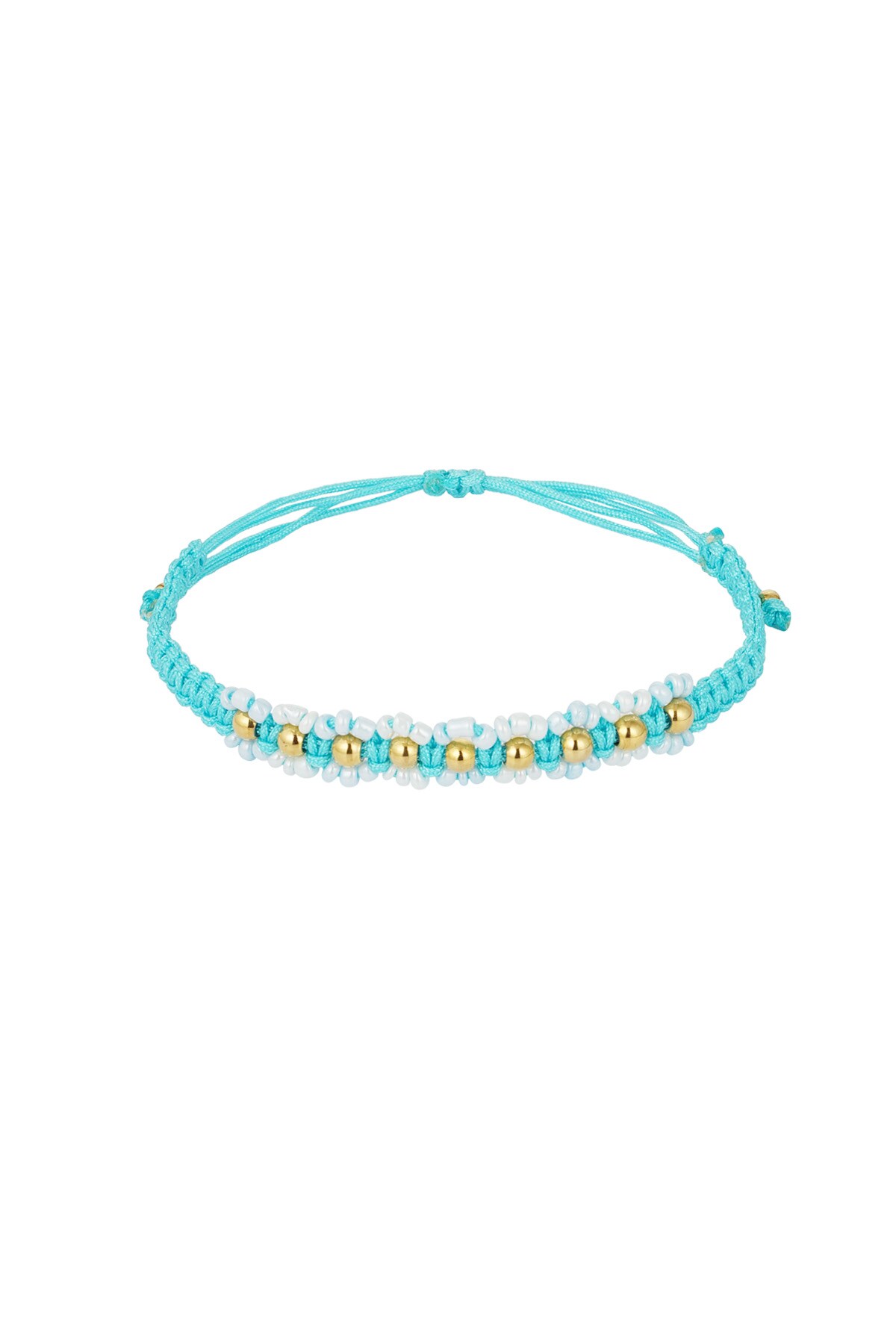 Summer flower party bracelet - light blue 