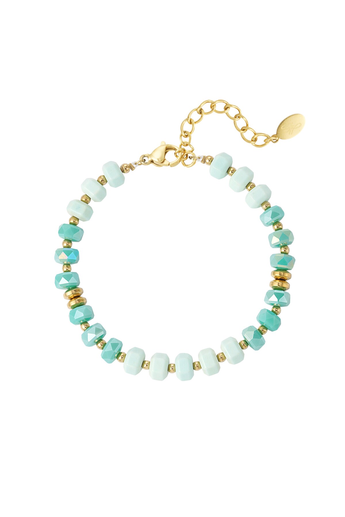 Bracelet colorful wrap - mint h5 