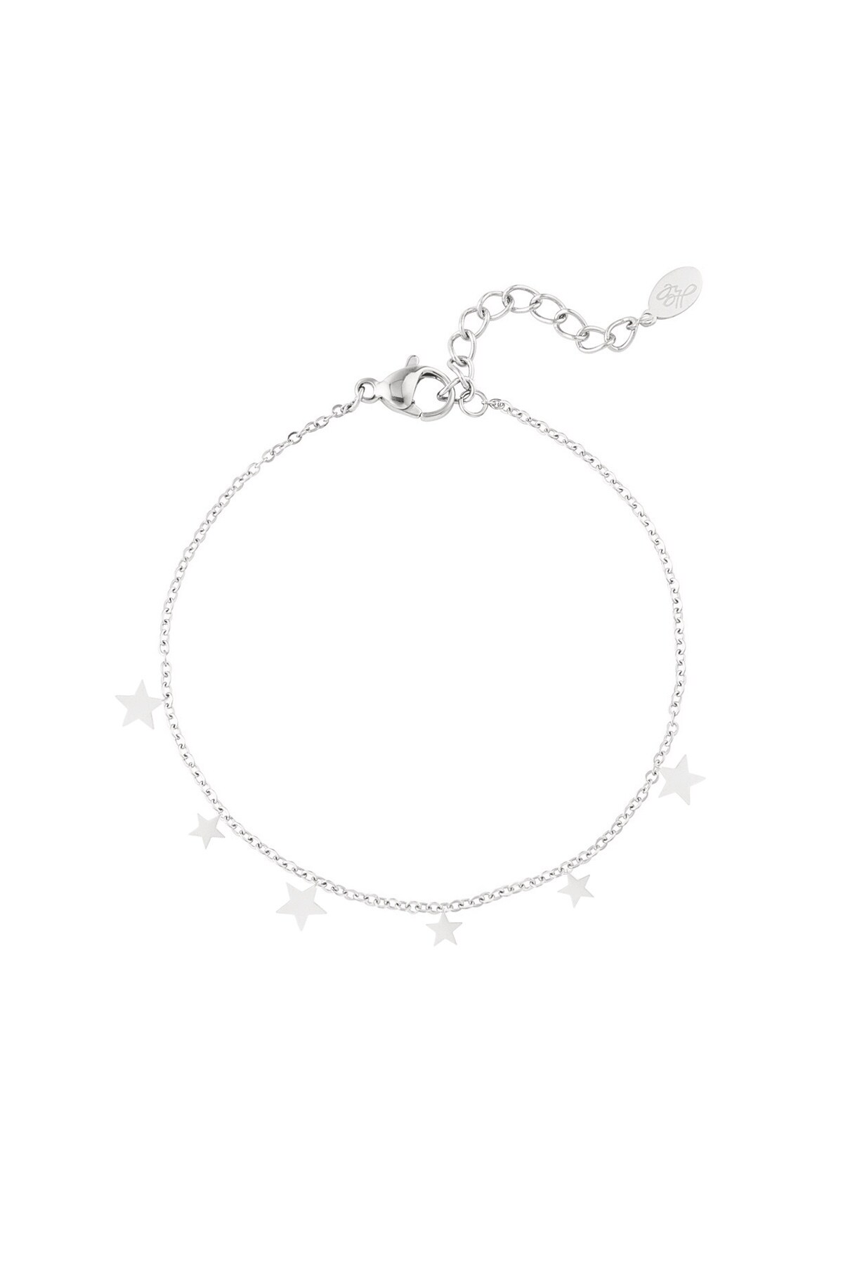 Cute star bracelet - Silver color h5 