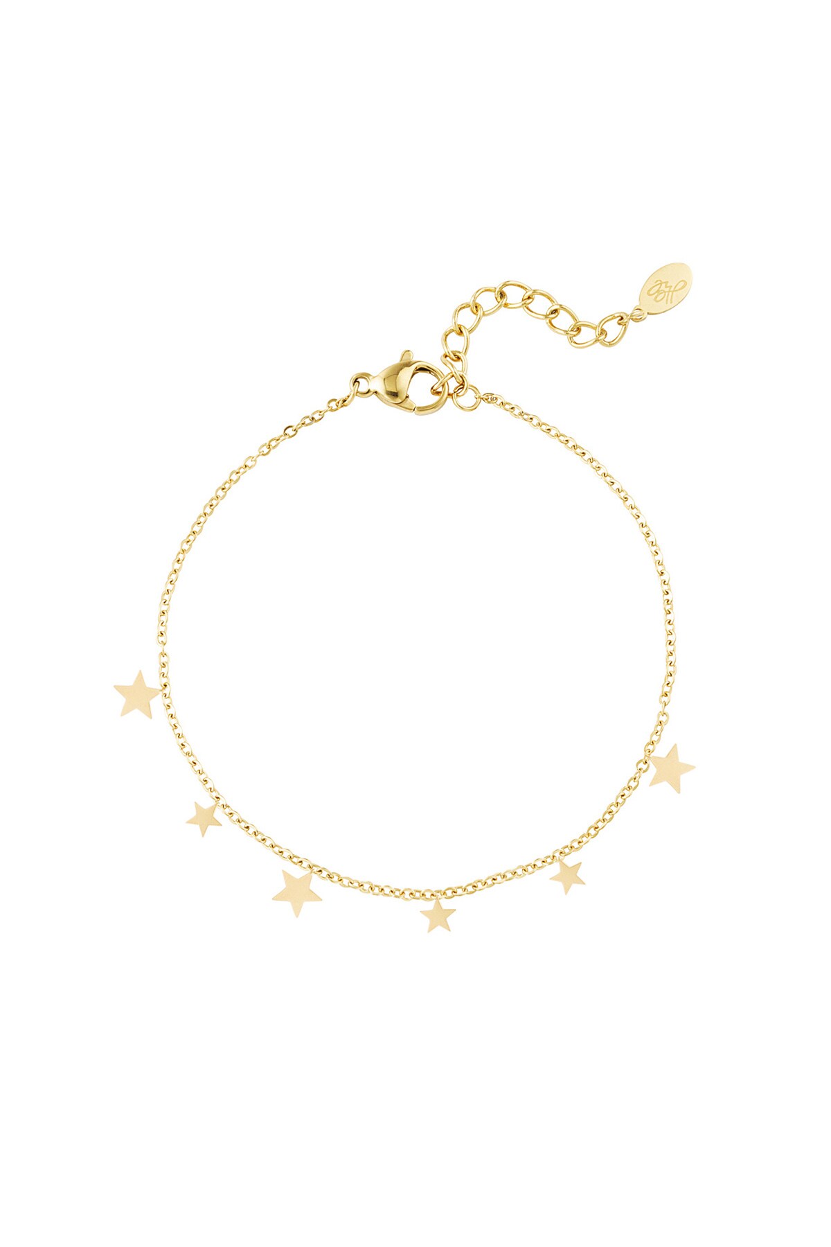 Cute star bracelet - Gold color h5 