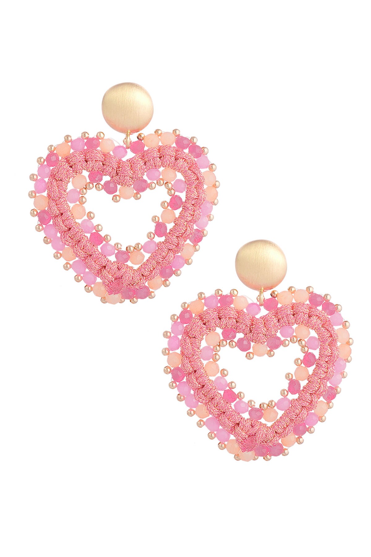 Earrings love all the way - fuchsia h5 