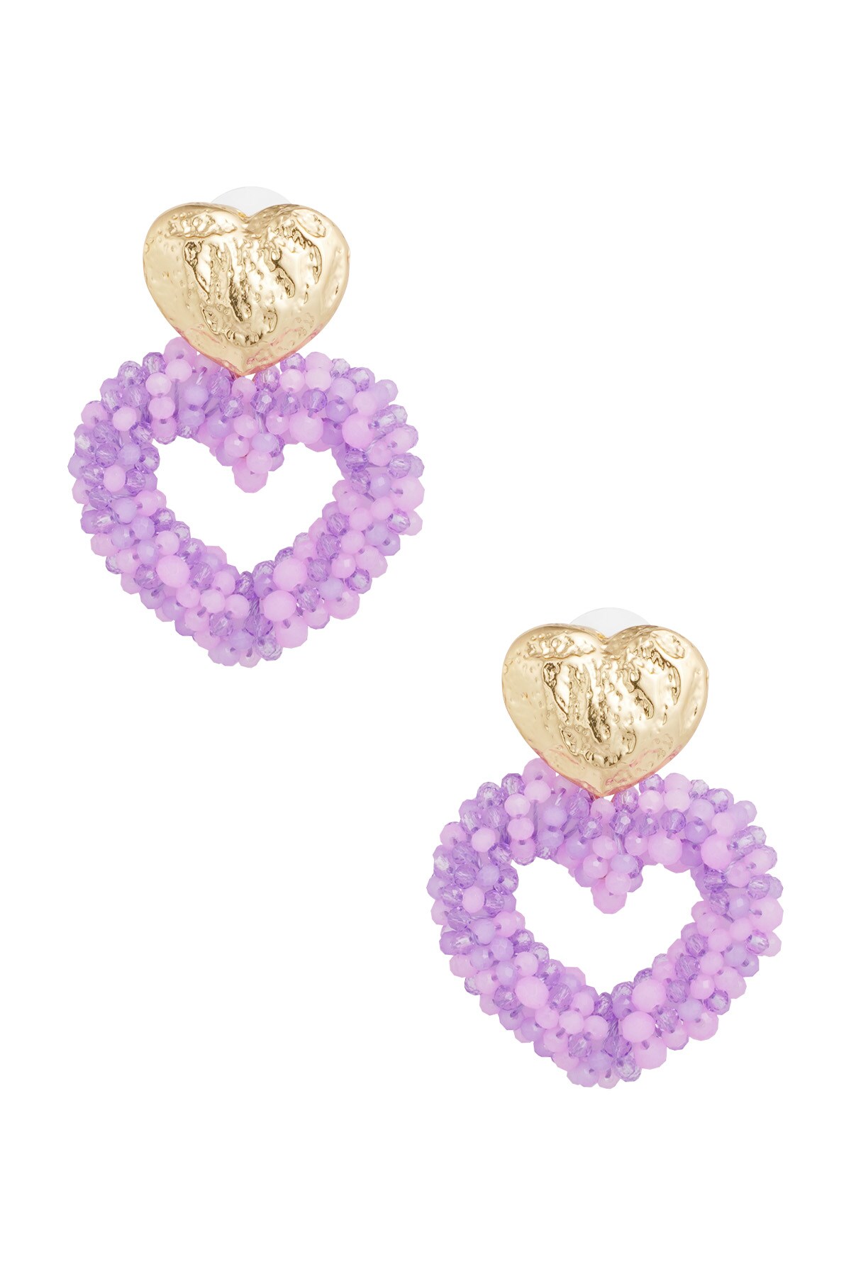 Earrings way to my heart - lilac h5 