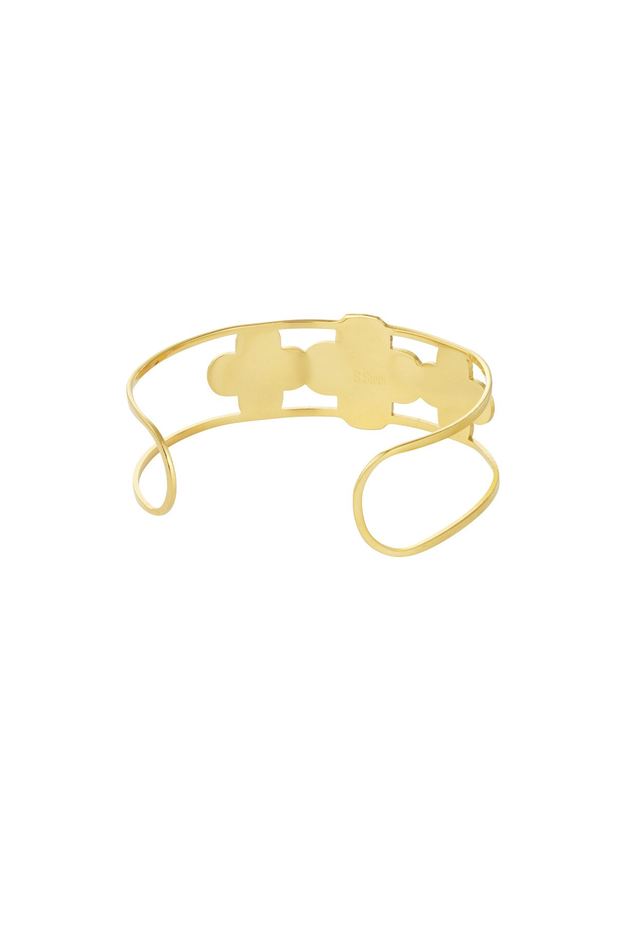 Floral party bracelet - Gold color h5 Picture5