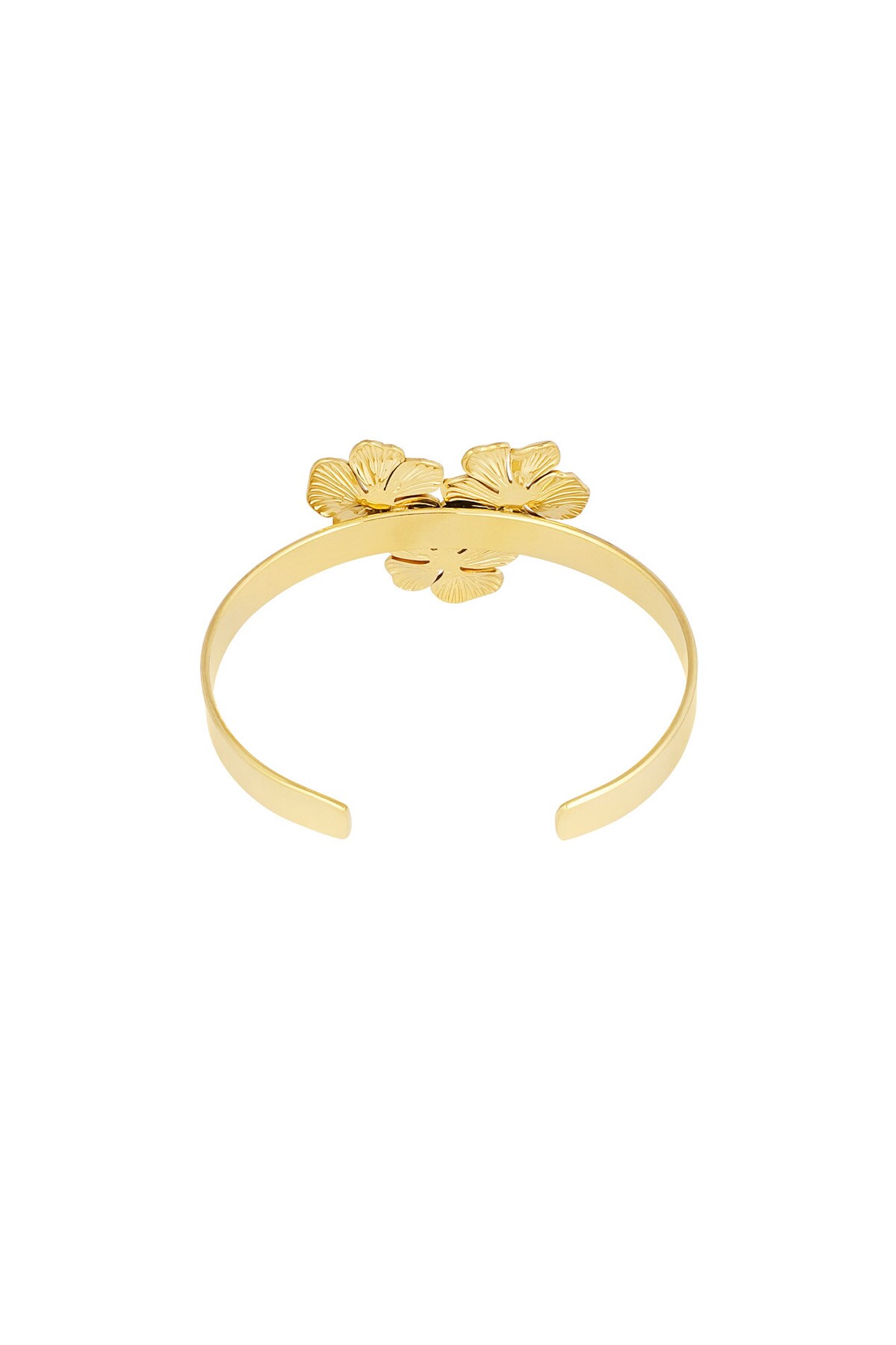 Classic floral party bracelet - Gold color h5 Picture5