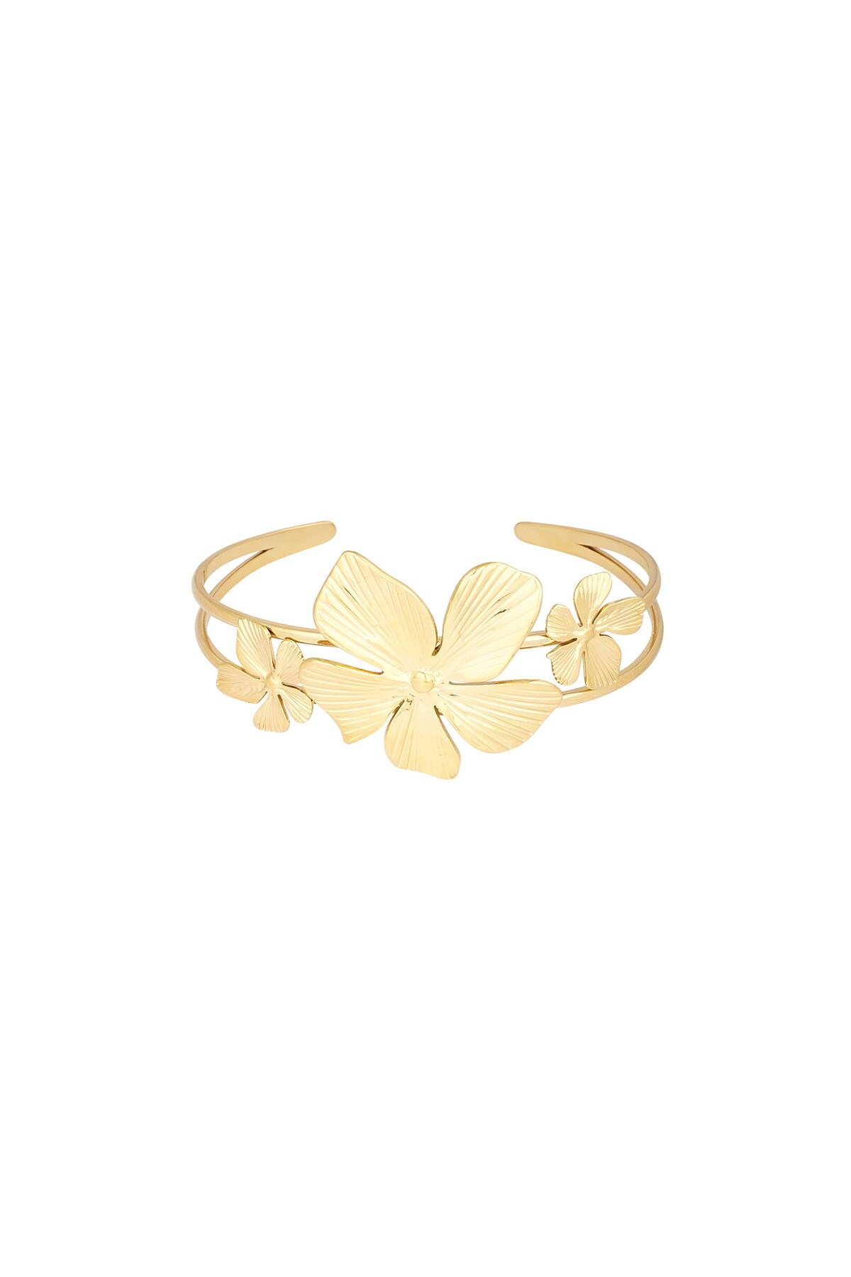 Flower island bracelet - Gold color h5 