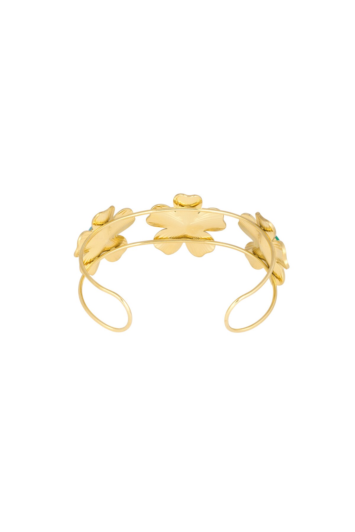 Bohemian floral bracelet stones - Gold color Picture3