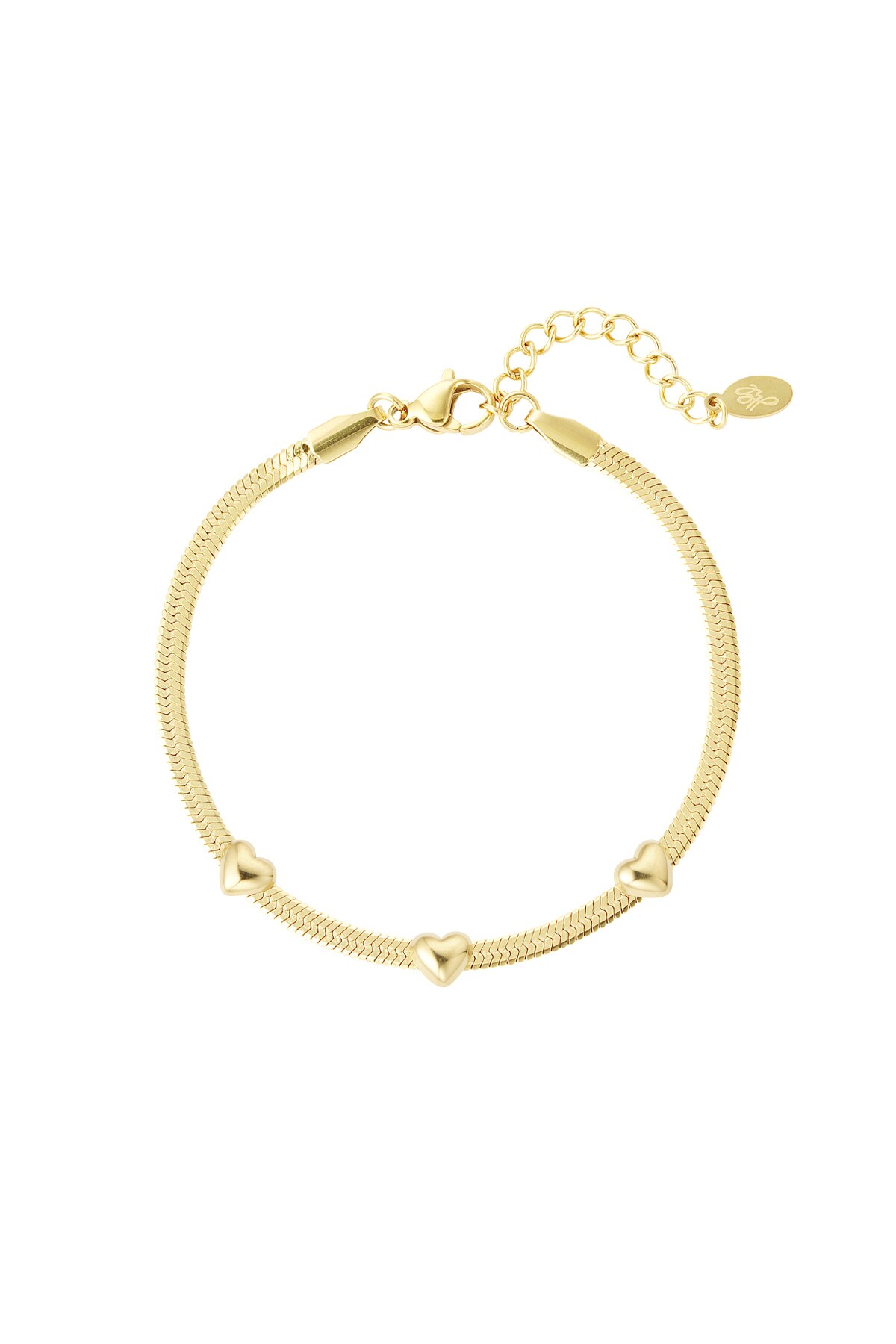 Bracelet triple the love - Gold color h5 