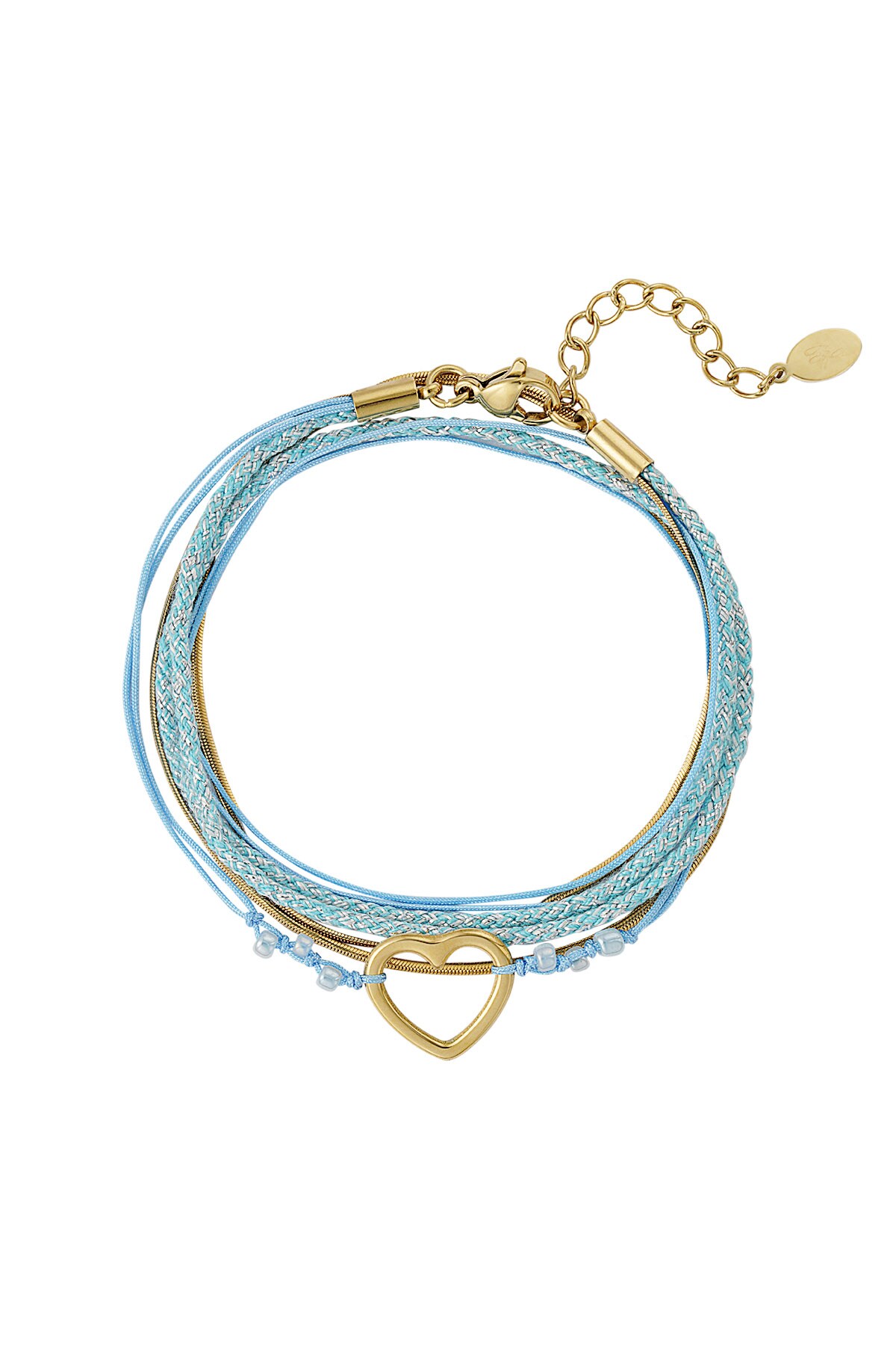 Bracelet summer flow lover - blue gold 