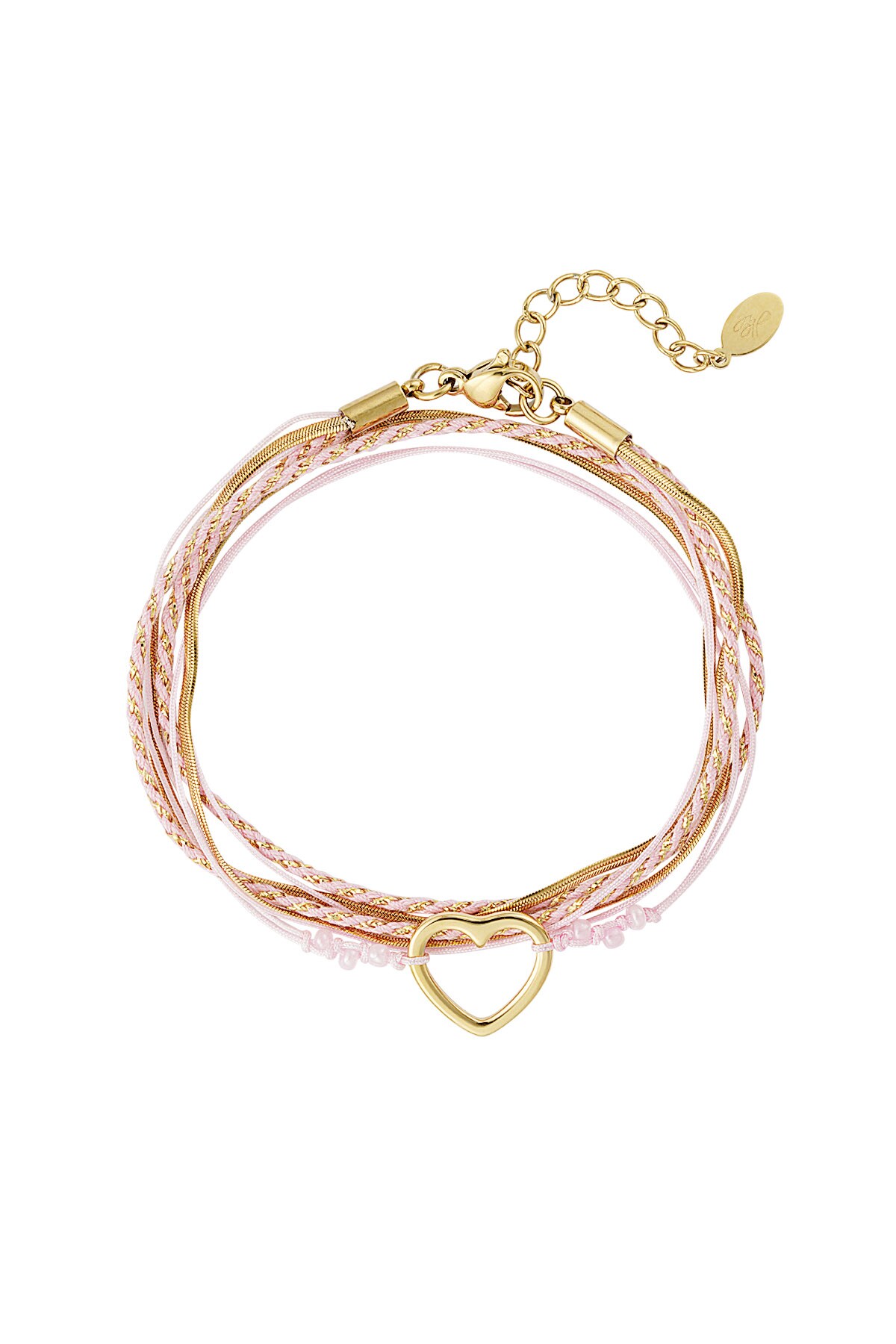 Bracelet summer flow lover - pink gold h5 