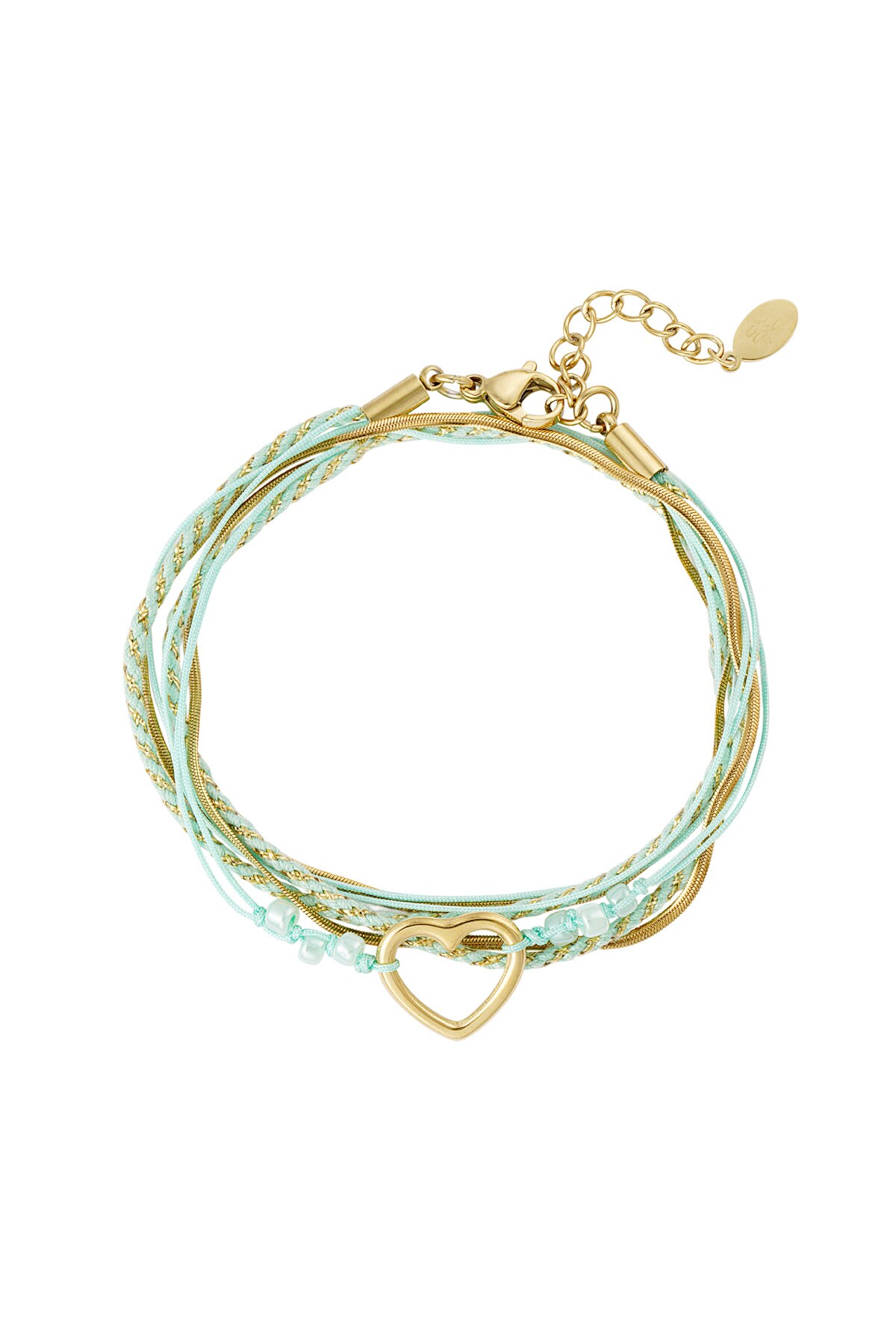 Bracelet summer flow lover - green gold 