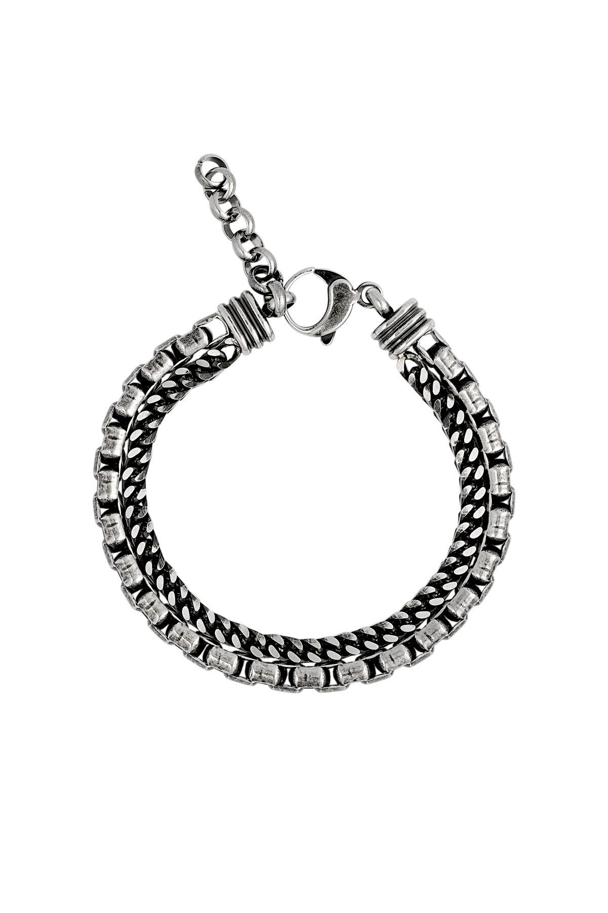 Men's bracelet apex - Silver color h5 