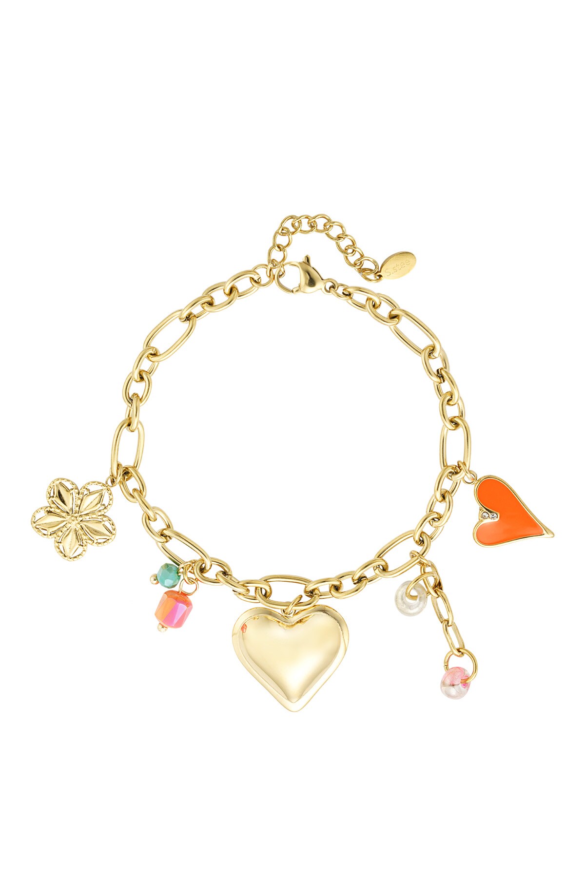 Charm bracelet summer of joy - Gold color 