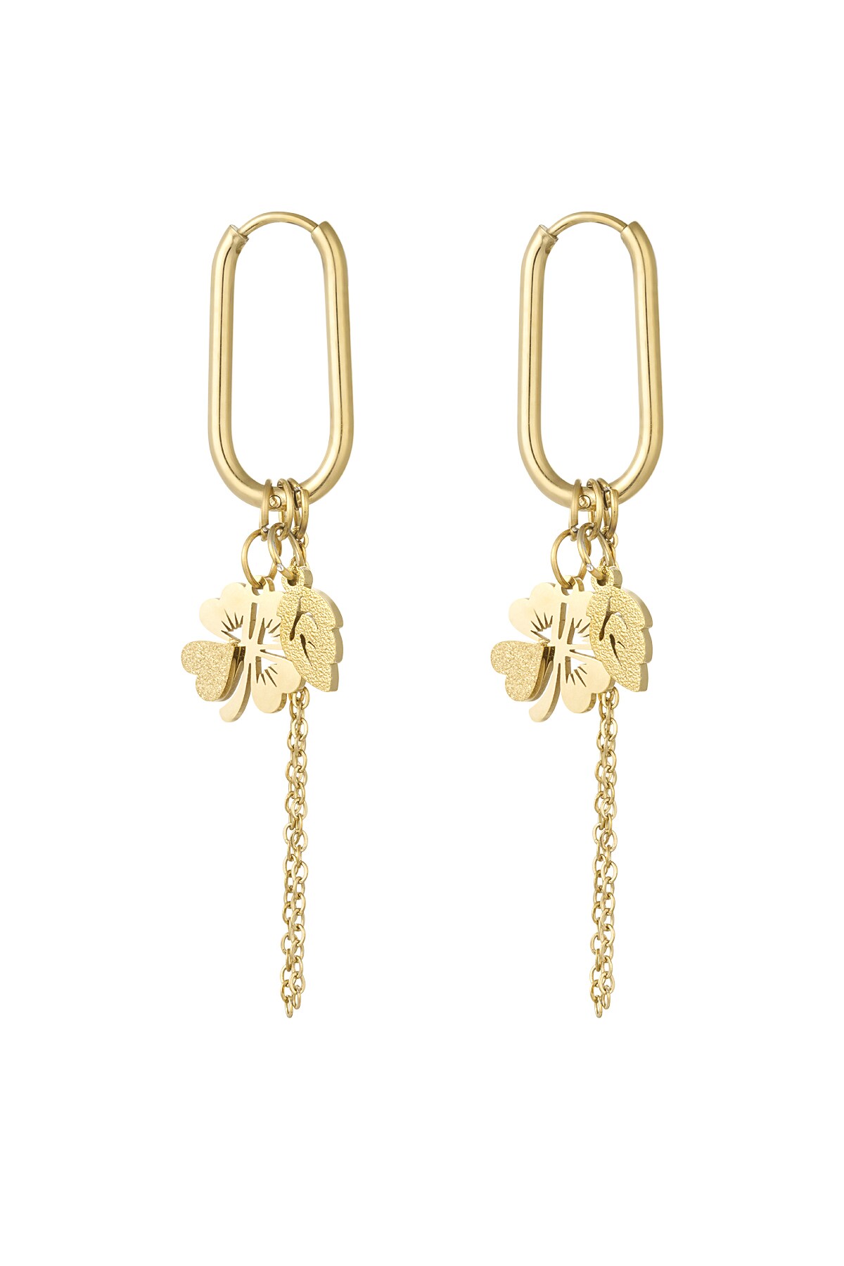 Earrings lucky day - Gold color h5 