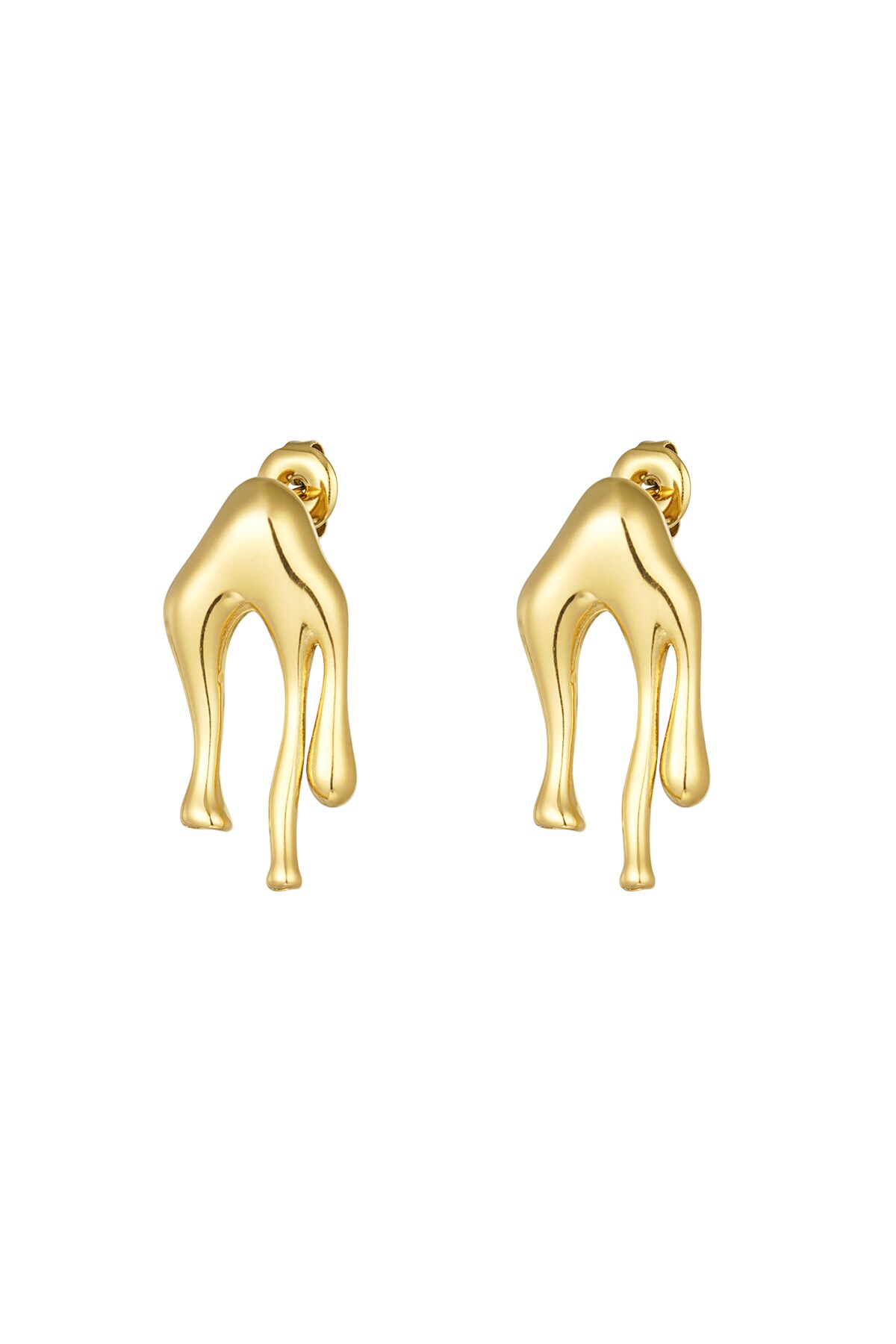 Drip it earrings - Gold color h5 