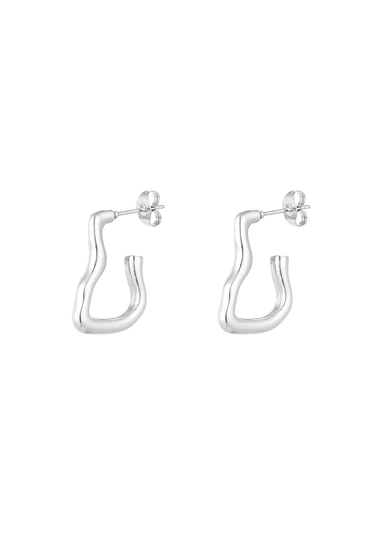 Earrings boogie nights - Silver color h5 