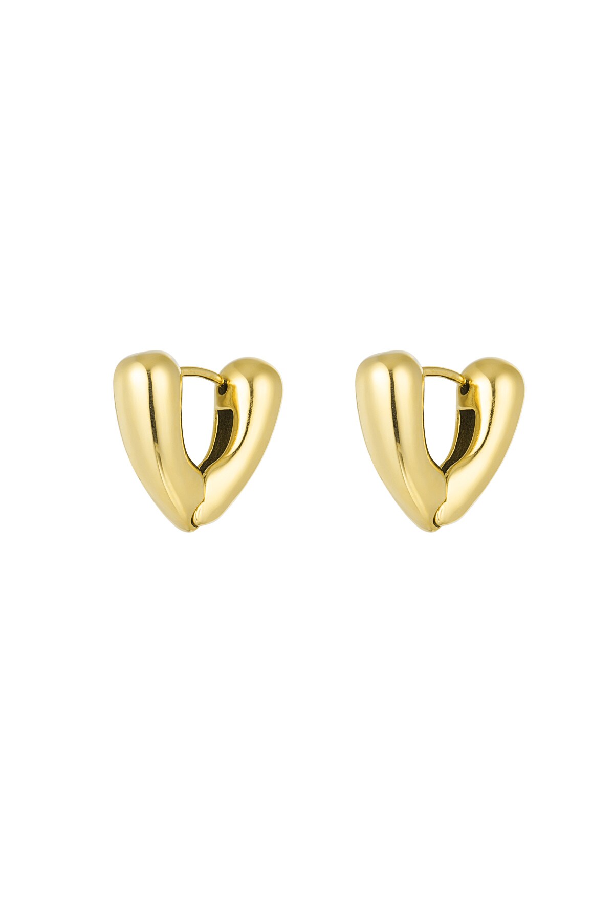 V-shape earrings small - Gold color 