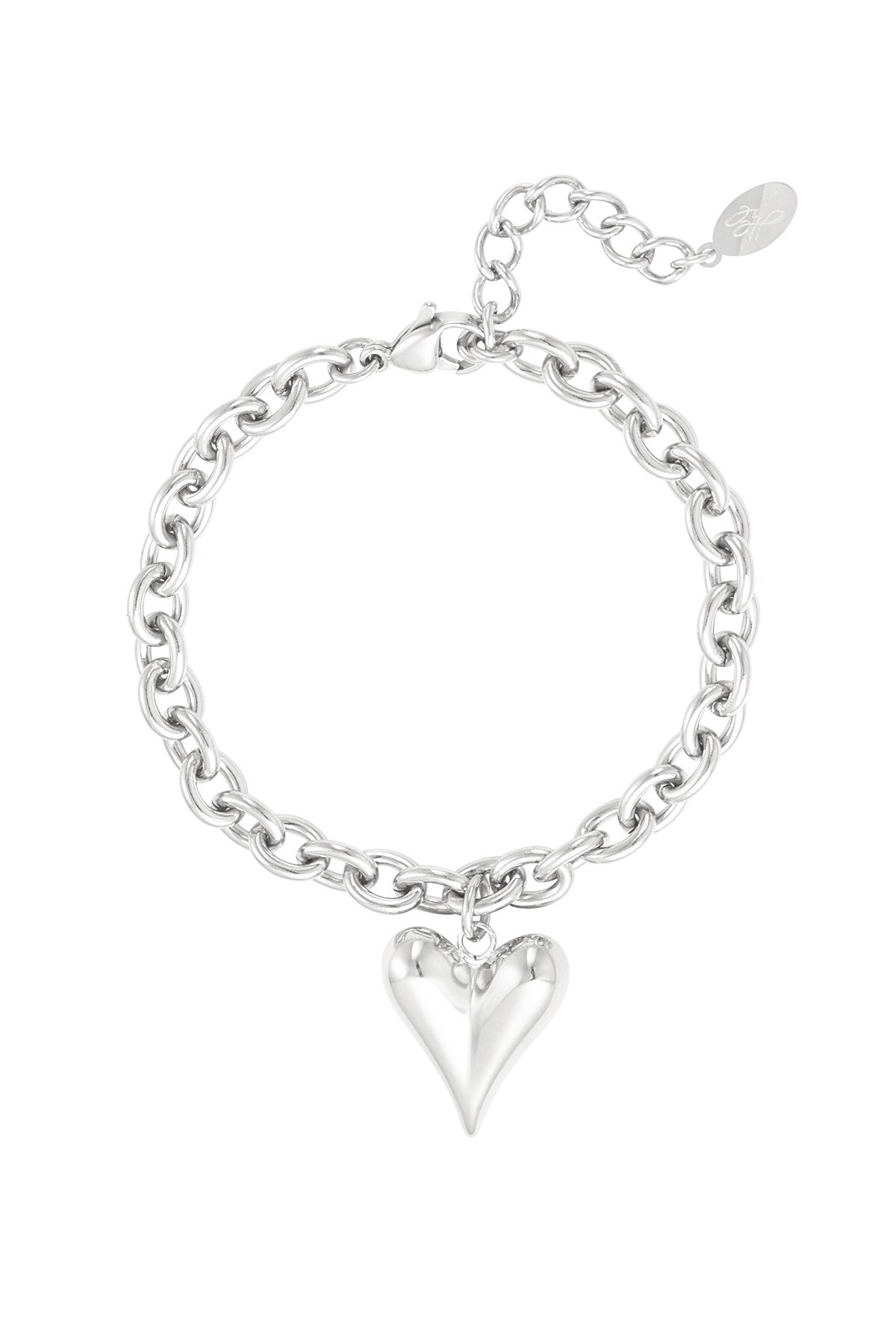 Bracelet love rules - Silver color h5 