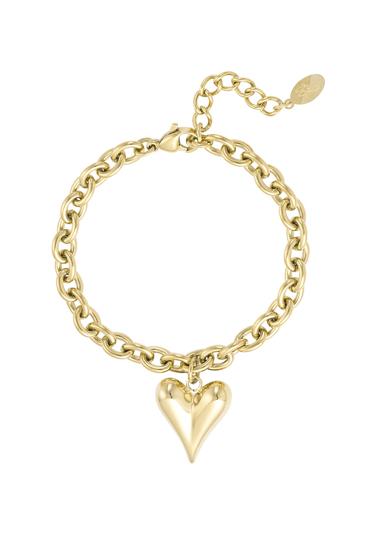 Bracelet love rules - Gold color h5 