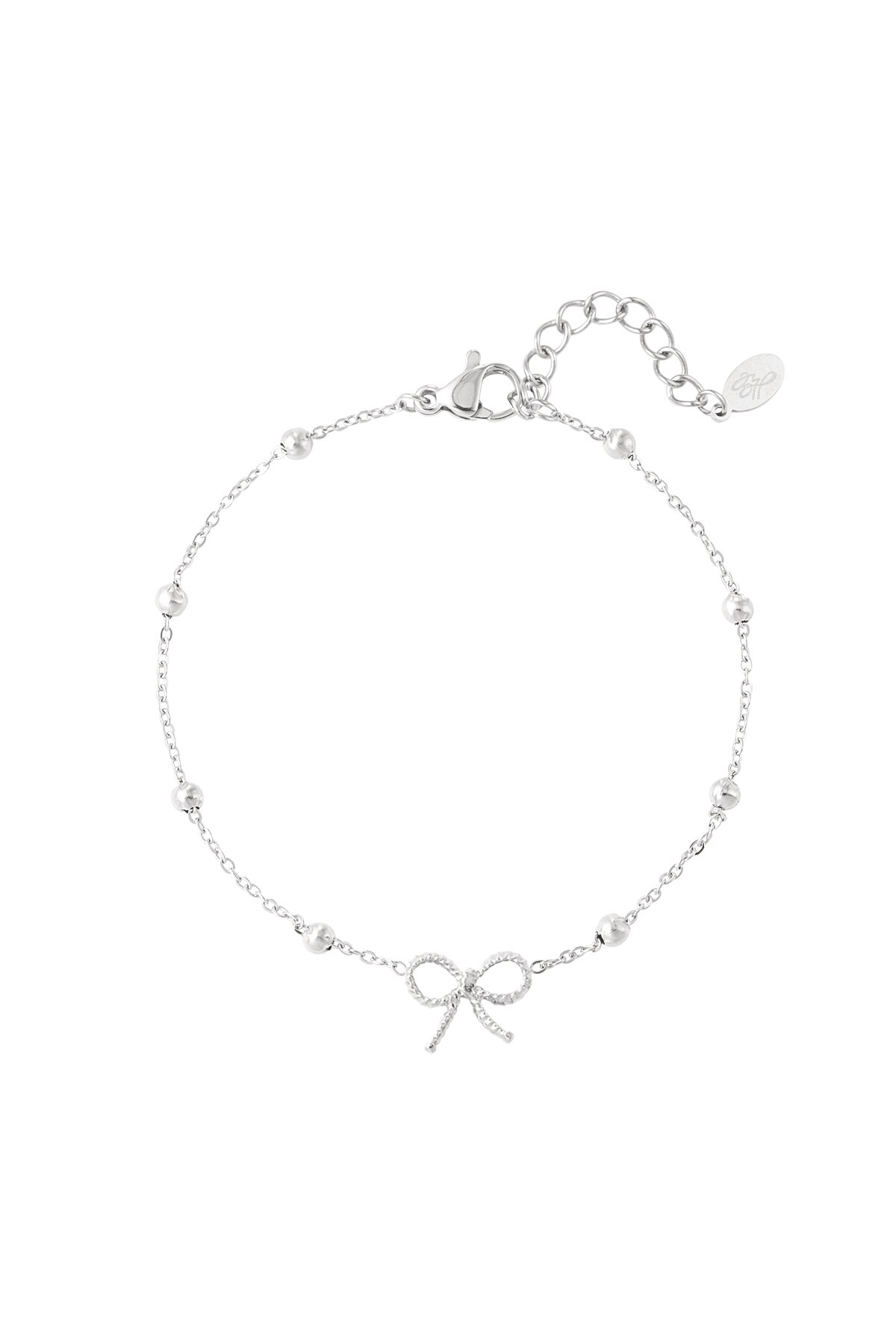 Bracelet bow basic - Silver color h5 