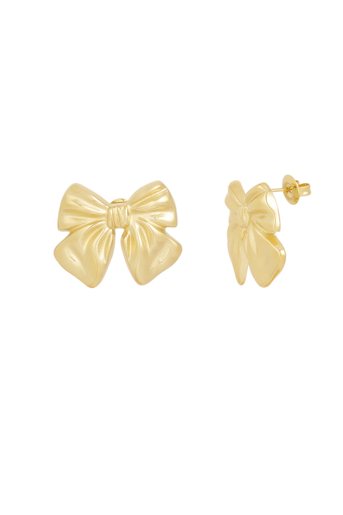 Bowlicious stud earrings - Gold color 