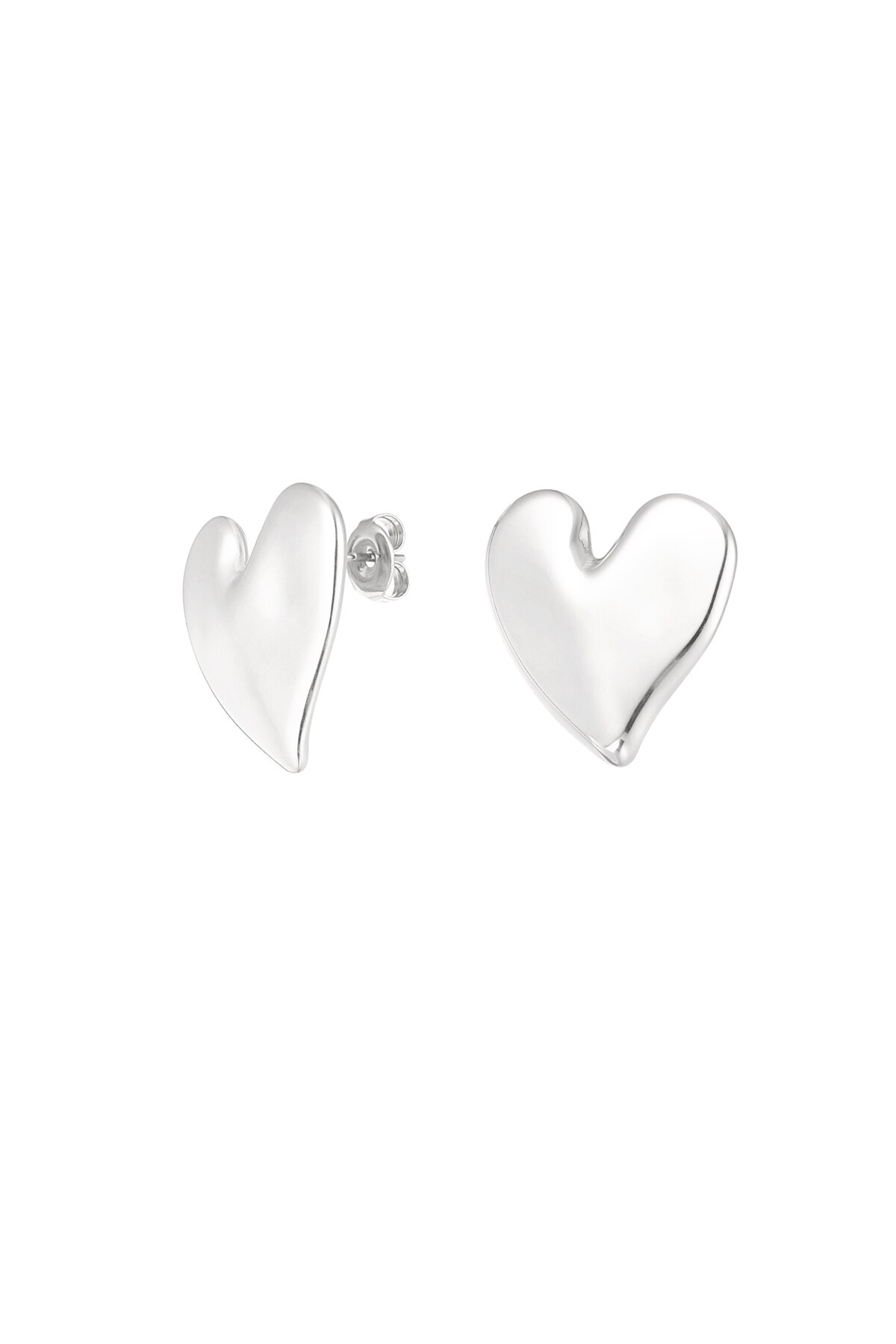 Earrings love first - Silver color h5 