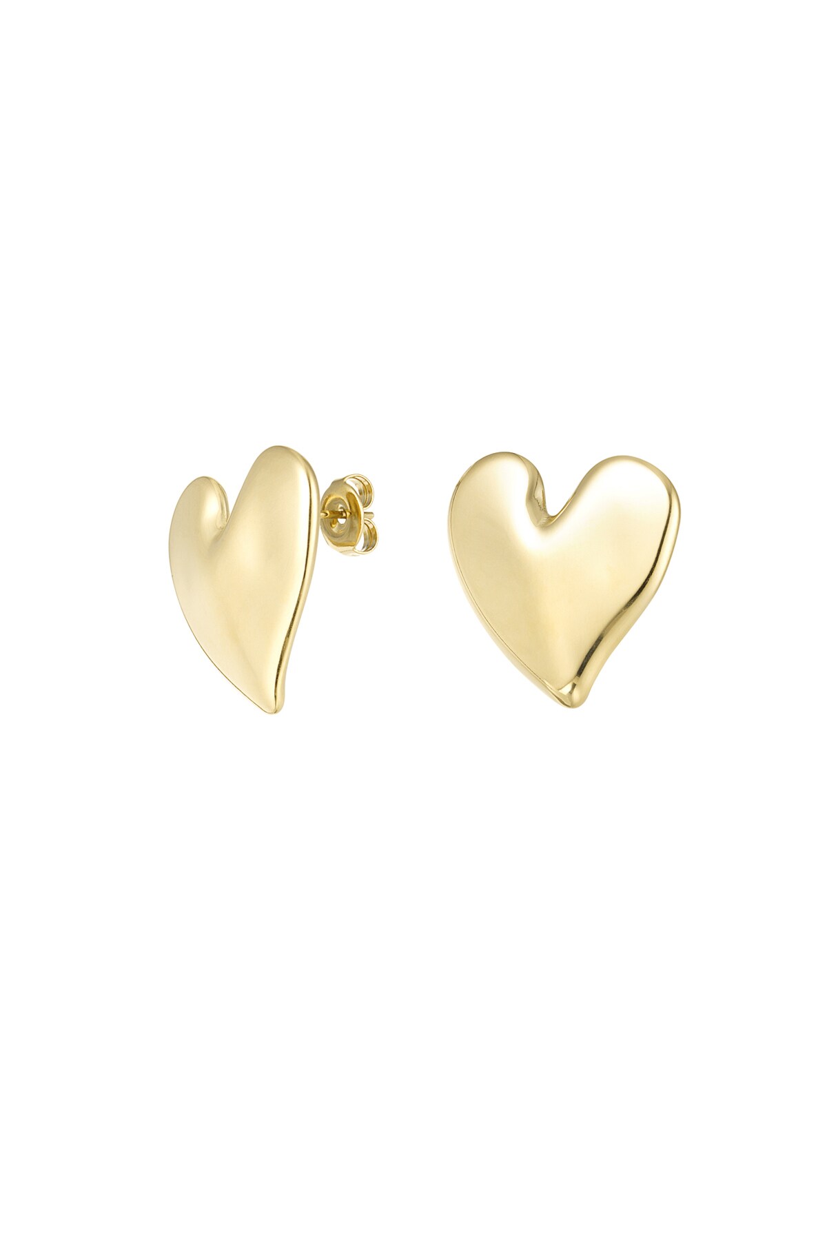 Earrings love first - Gold color h5 