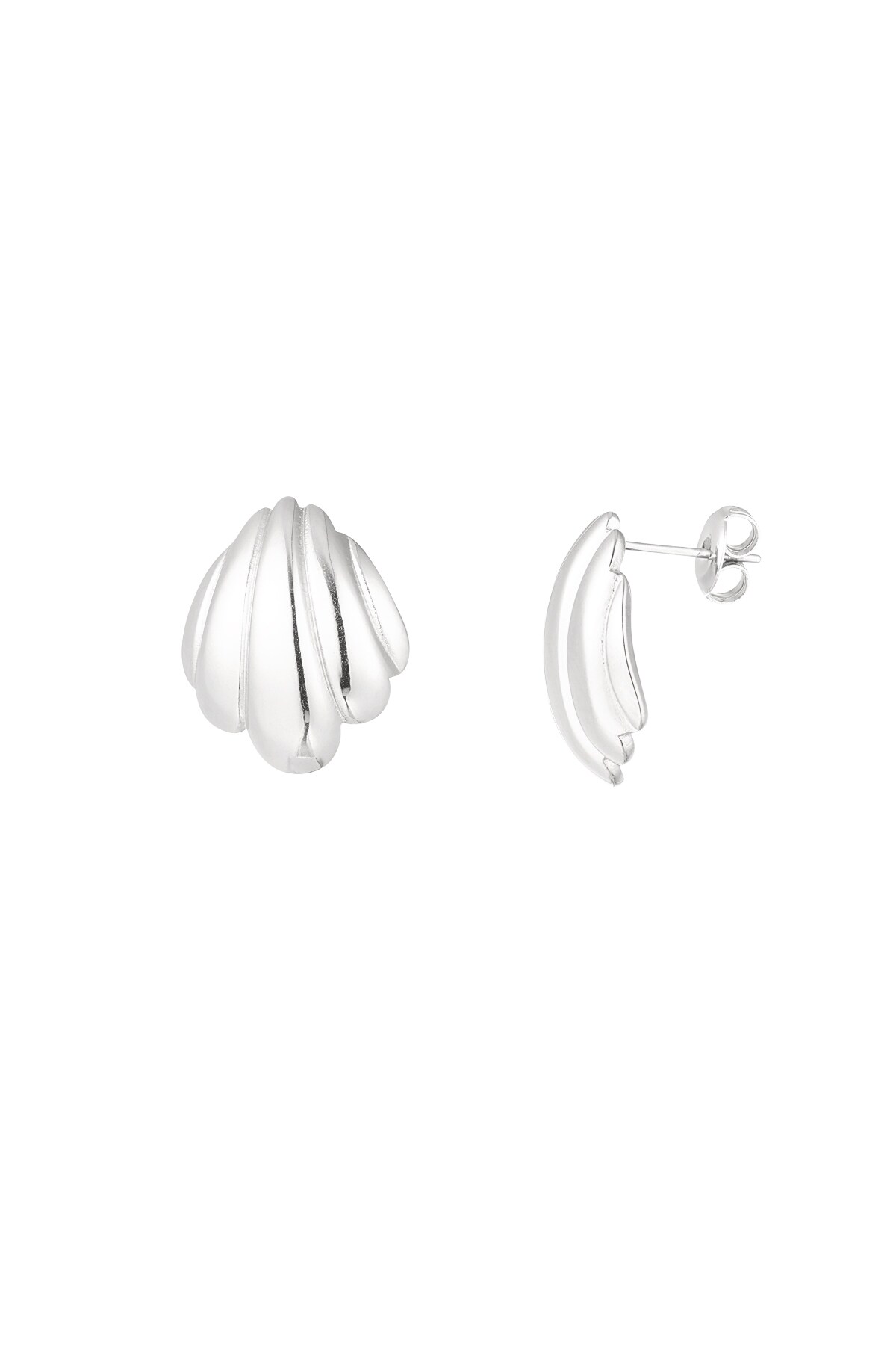 Shell earrings - Silver color h5 