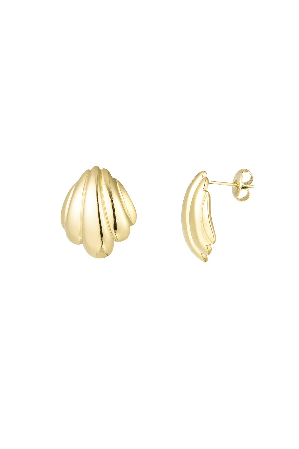 Shell earrings - Gold color h5 