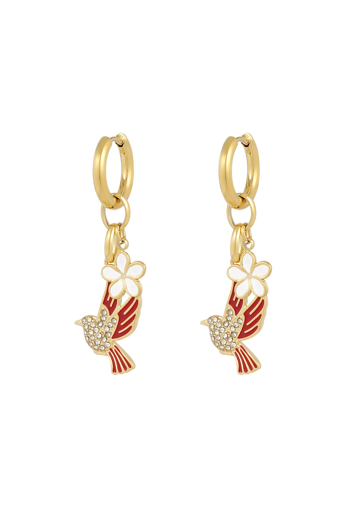 Earrings nature calls - Gold color h5 